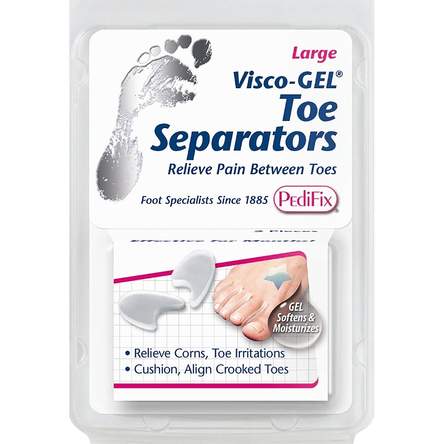 Unisex Pedifix Unisex PediFix Visco-GEL Toe Separators 2 Pack