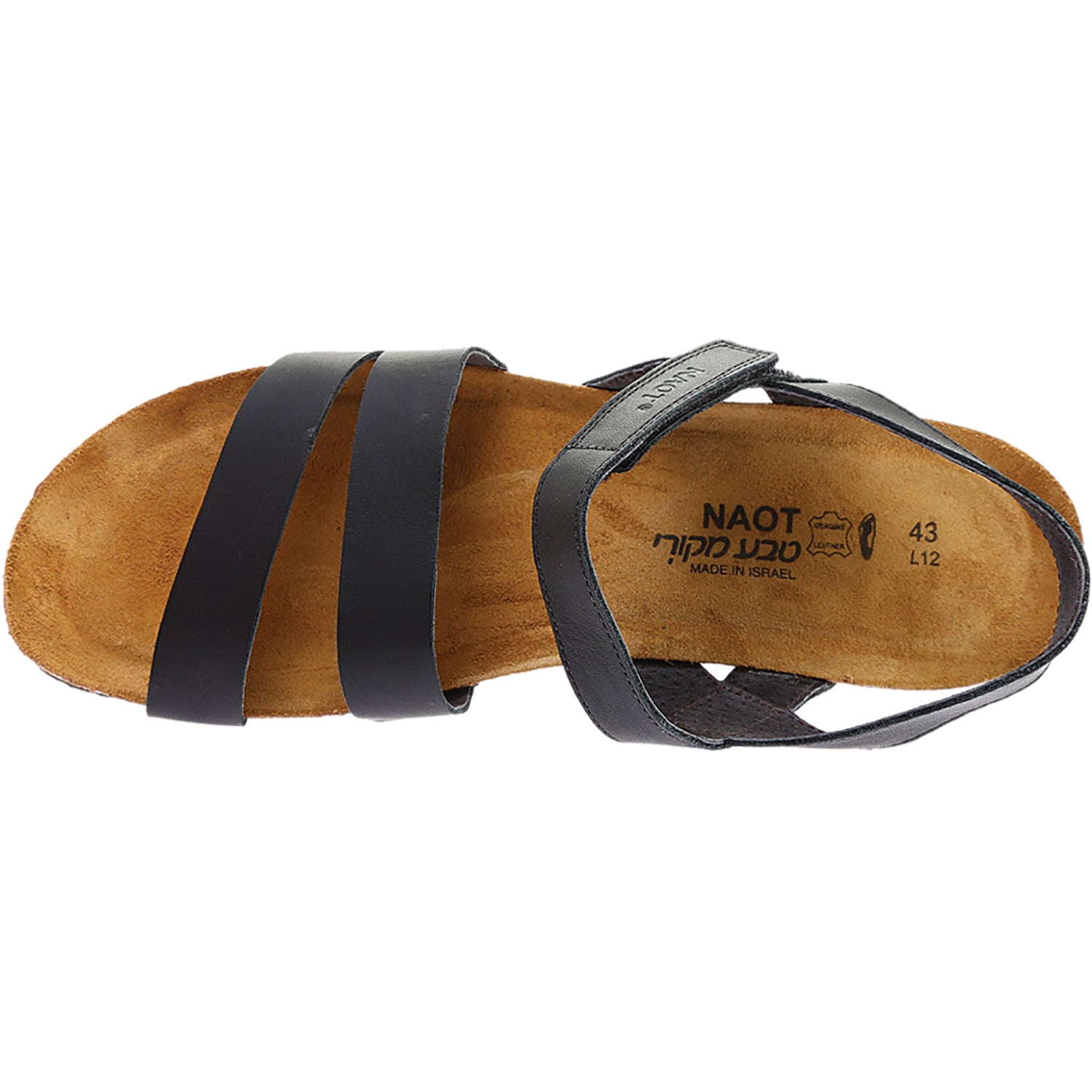 Womens Naot Women's Naot Kayla Black Leather Black Leather