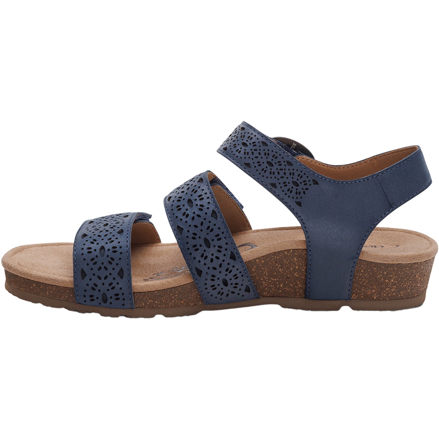 Womens Aetrex Women's Aetrex Lilly Navy Cutout Leather Navy Cutout