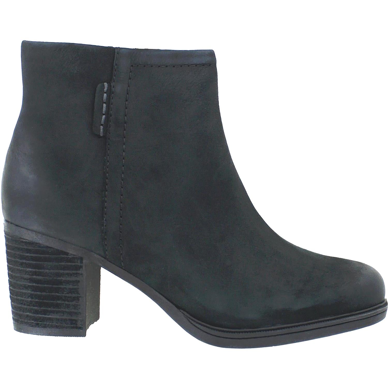 Womens Rockport Women's Rockport Cobb Hill Natashya Bootie Black Nubuck Black Nubuck