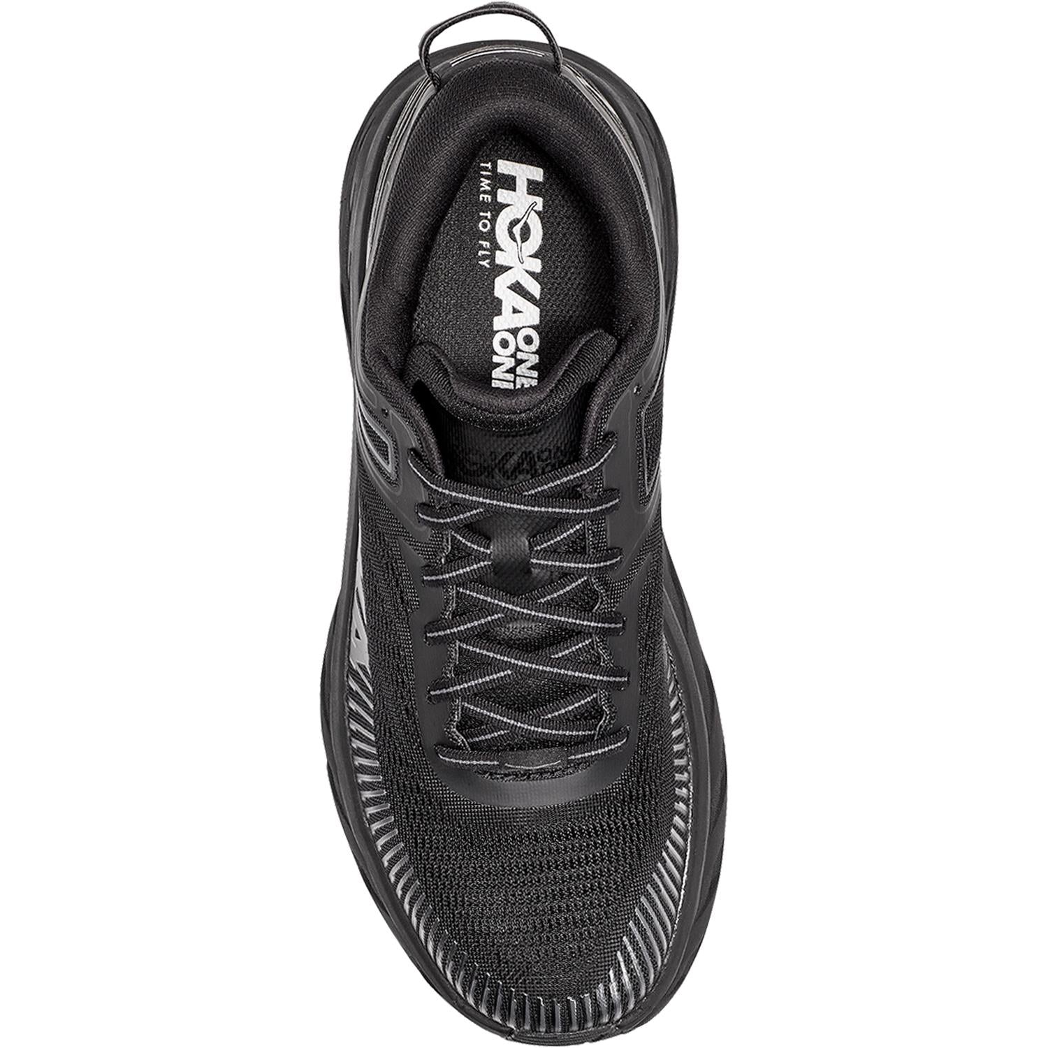 Mens Hoka one one Men's HOKA Bondi 7 Black/Black Mesh Black/Black Mesh