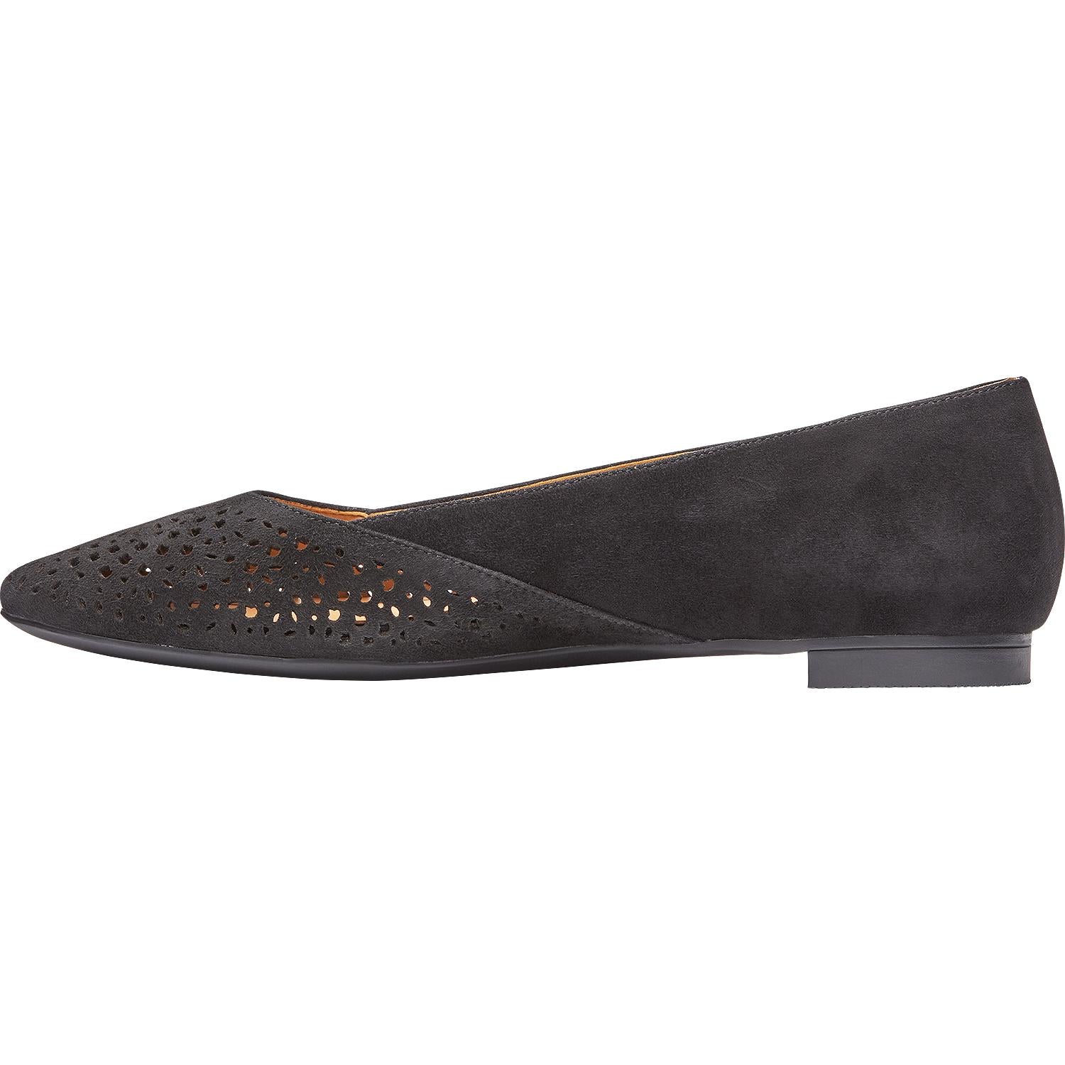 Womens Vionic Women's Vionic Carmela Perf Black Suede Black Suede