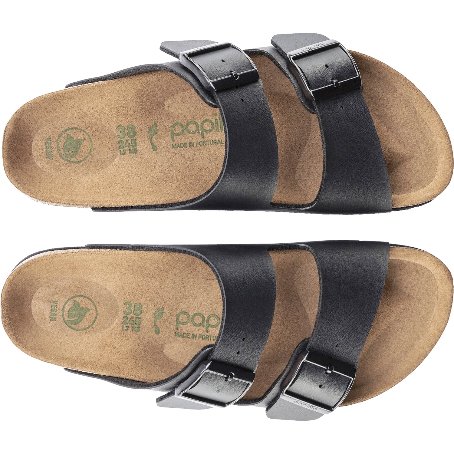 Womens Birkenstock Women's Birkenstock Papillio Arizona Platform Vegan Black Birko-Flor Black Birko-Flor