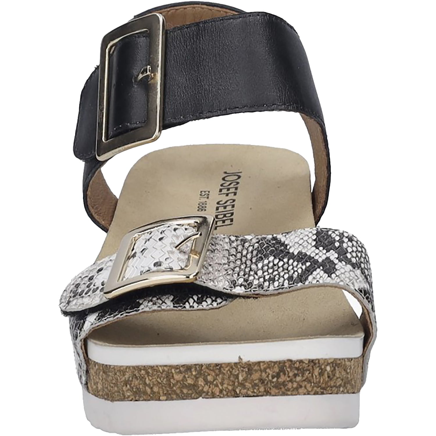 Womens Josef seibel Women's Josef Seibel Quinn 02 Black Snake Black Snake