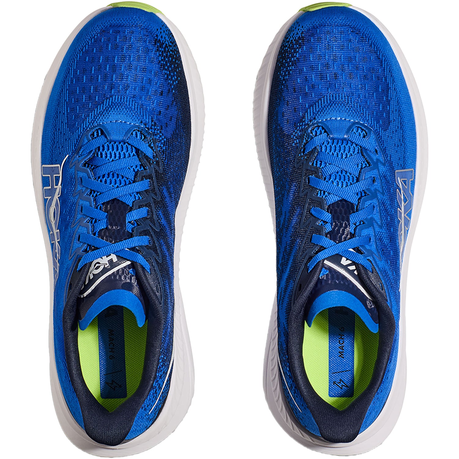 Mens Hoka one one Men's Hoka Mach 6 Electric Cobalt/Varsity Navy Synthetic Cobalt/Varsity Navy Synthetic