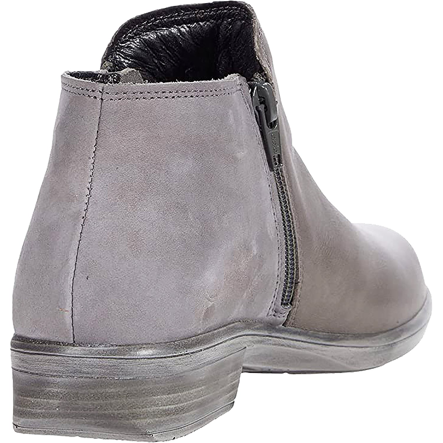 Womens Naot Women's Naot Helm Foggy Grey/Smoke Grey Leather Foggy Grey/Smoke Grey Leather