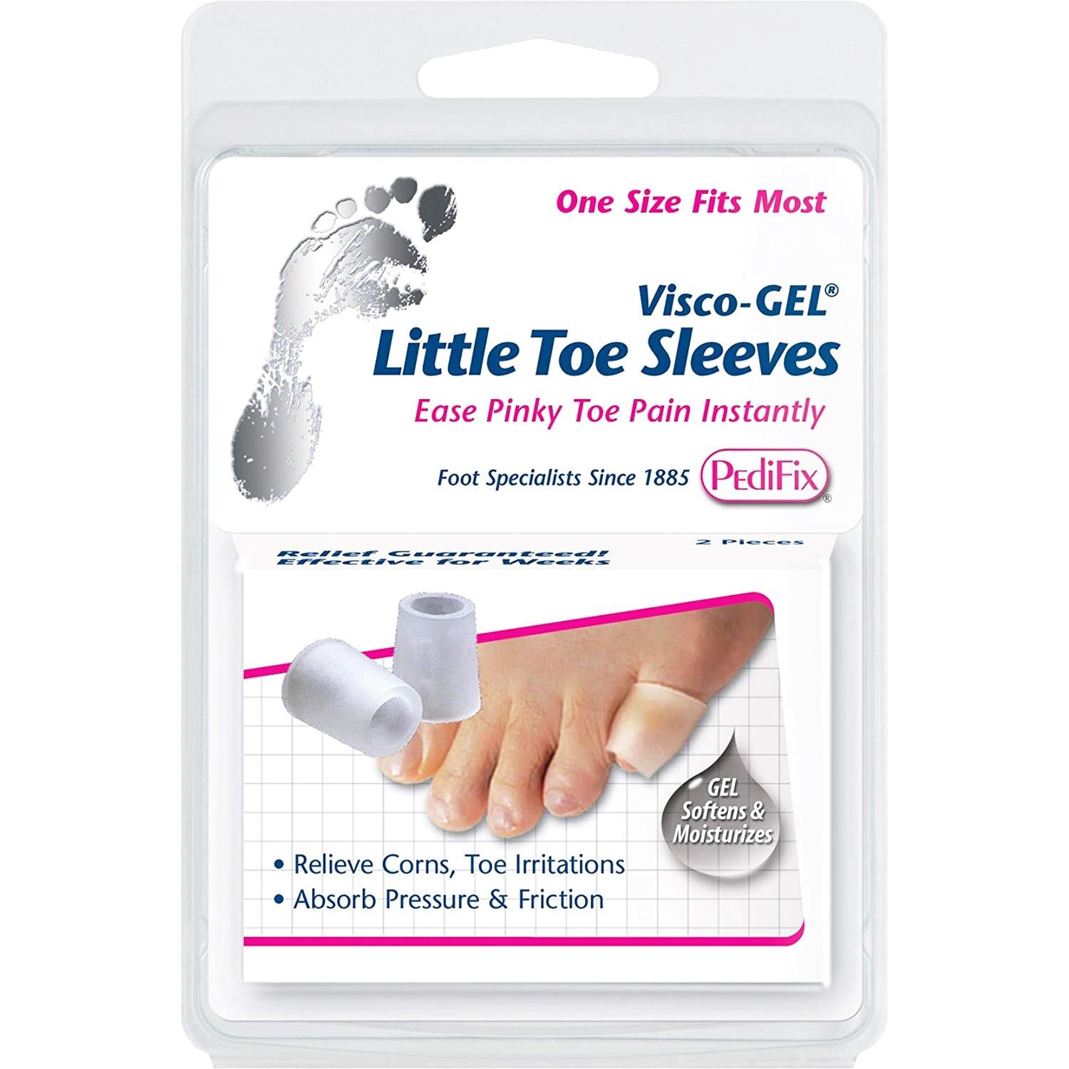 Unisex Pedifix Unisex PediFix Visco-GEL Little Toe Sleeves 2 Pack