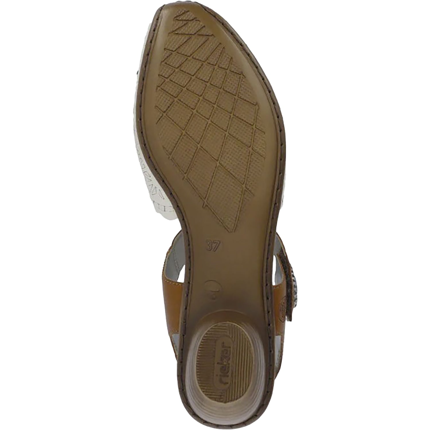 Womens Rieker Women's Rieker 43703-60 Mirjam Cream/Cayenne Leather Cream/Cayenne Leather