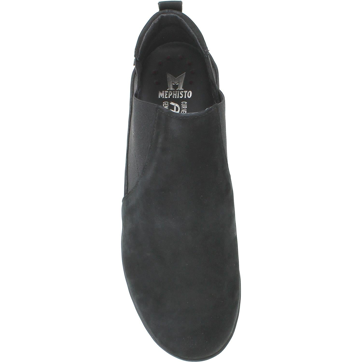 Womens Mephisto Women's Mephisto Nellie Black Bucksoft Nubuck Black Bucksoft Nubuck