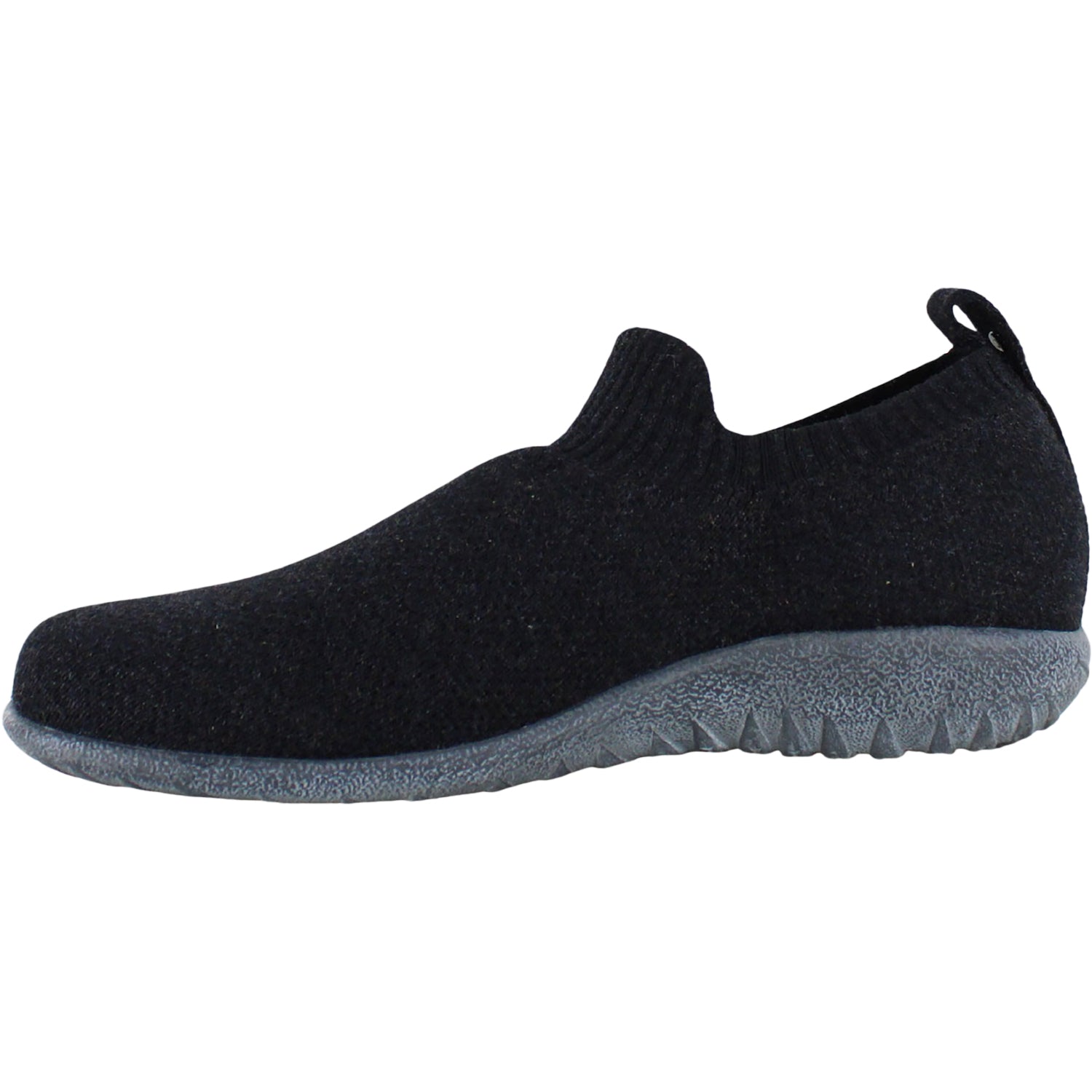 Womens Naot Women's Naot Nuku Black/Grey Knit Black/Grey