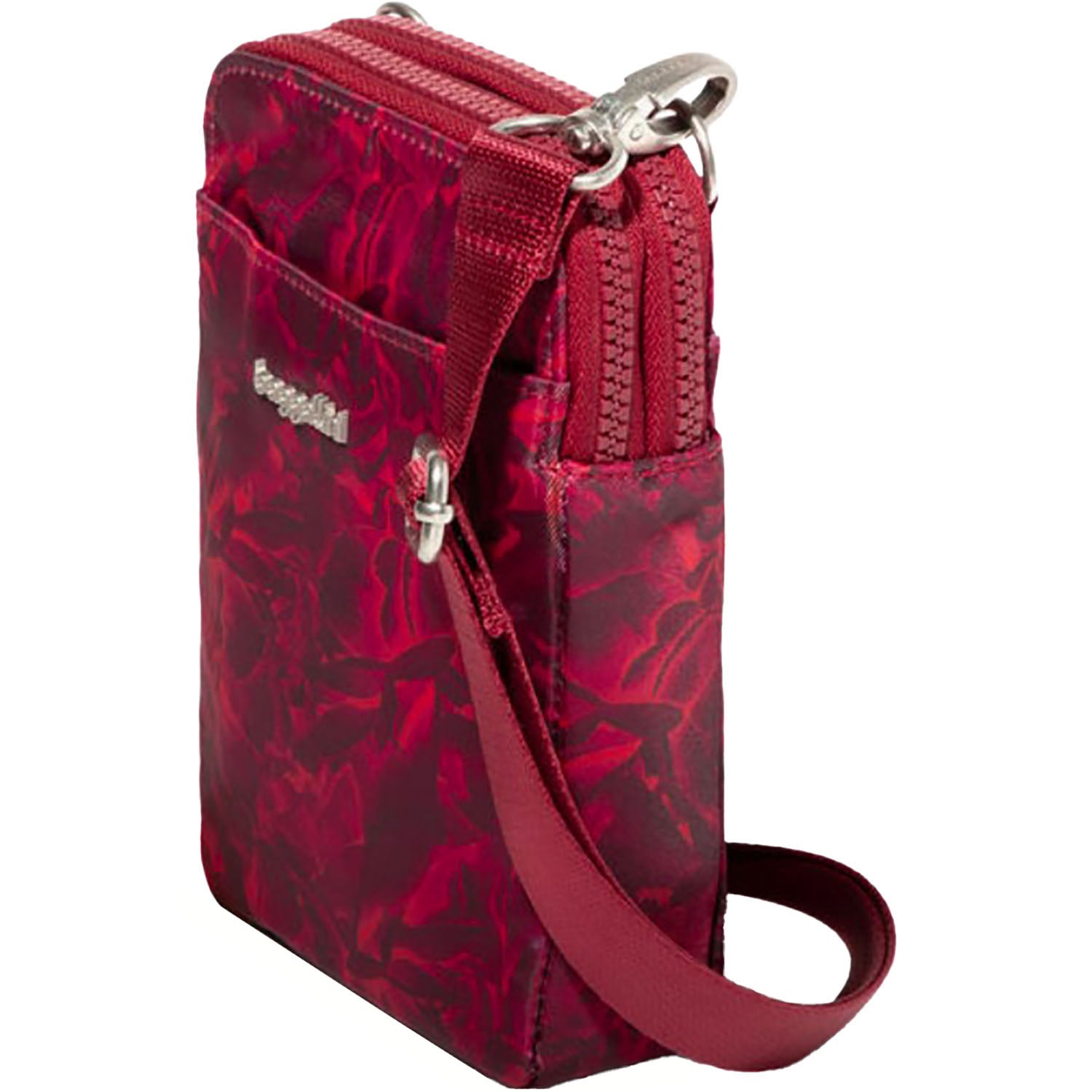 Womens Baggallini Modern Take Two RFID Crossbody Red Divine Rose Red Divine Rose