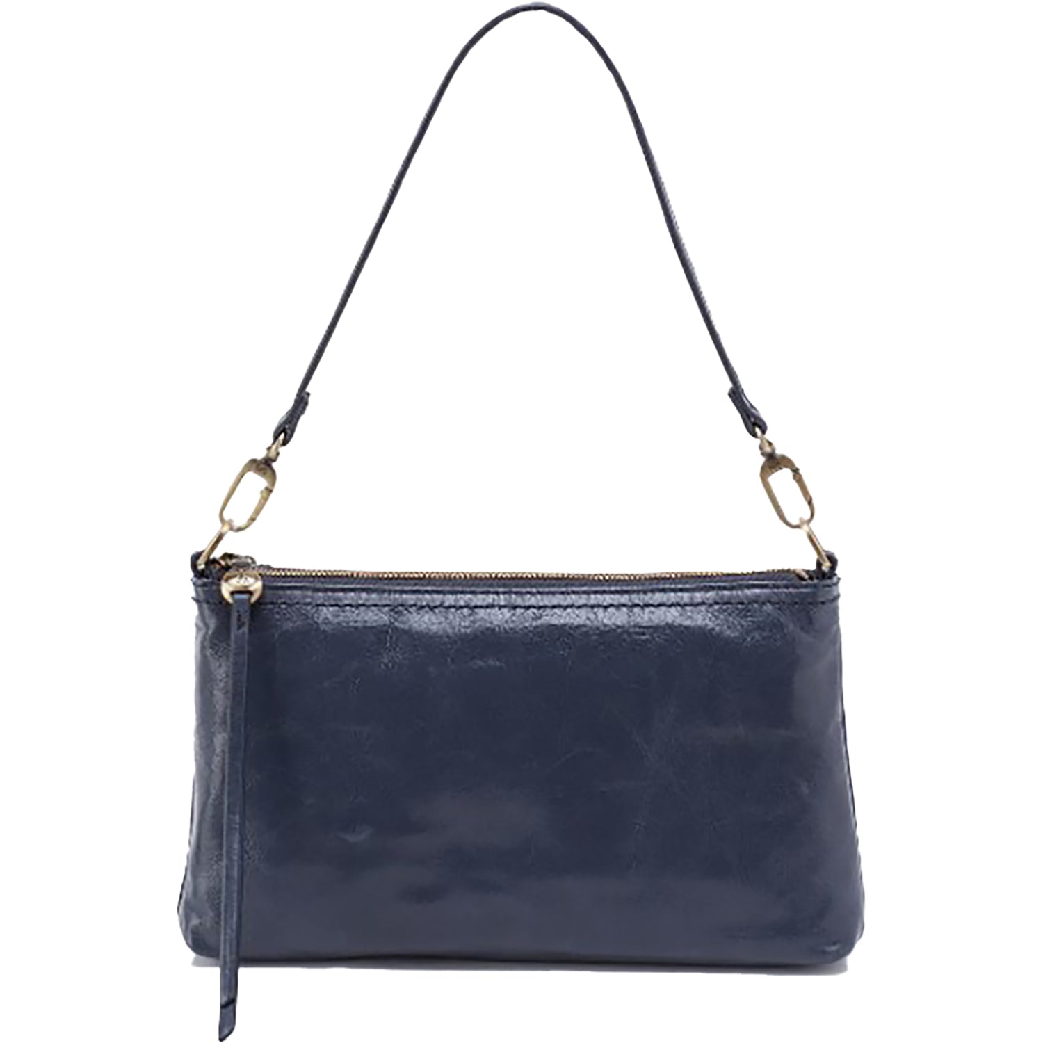 Womens Hobo Hobo International Darcy Blue Stone Polished Leather Blue Stone