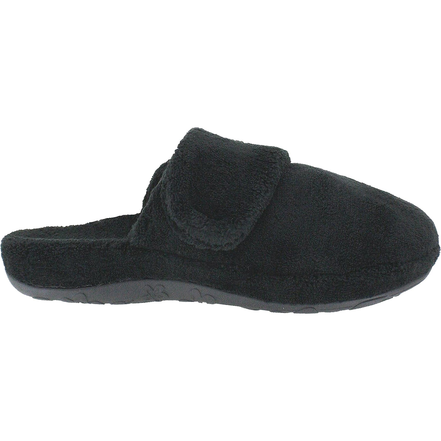 Womens Aetrex Women's Aetrex Mandy Black Terrycloth Black Terrycloth