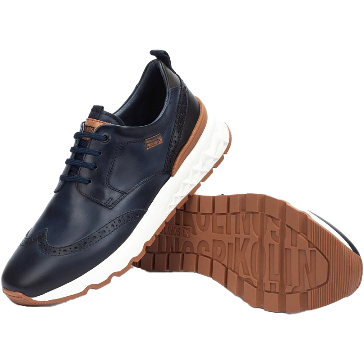 Mens Pikolinos Men's Pikolinos Aranda M8R-4019C1 Blue Leather Blue Leather