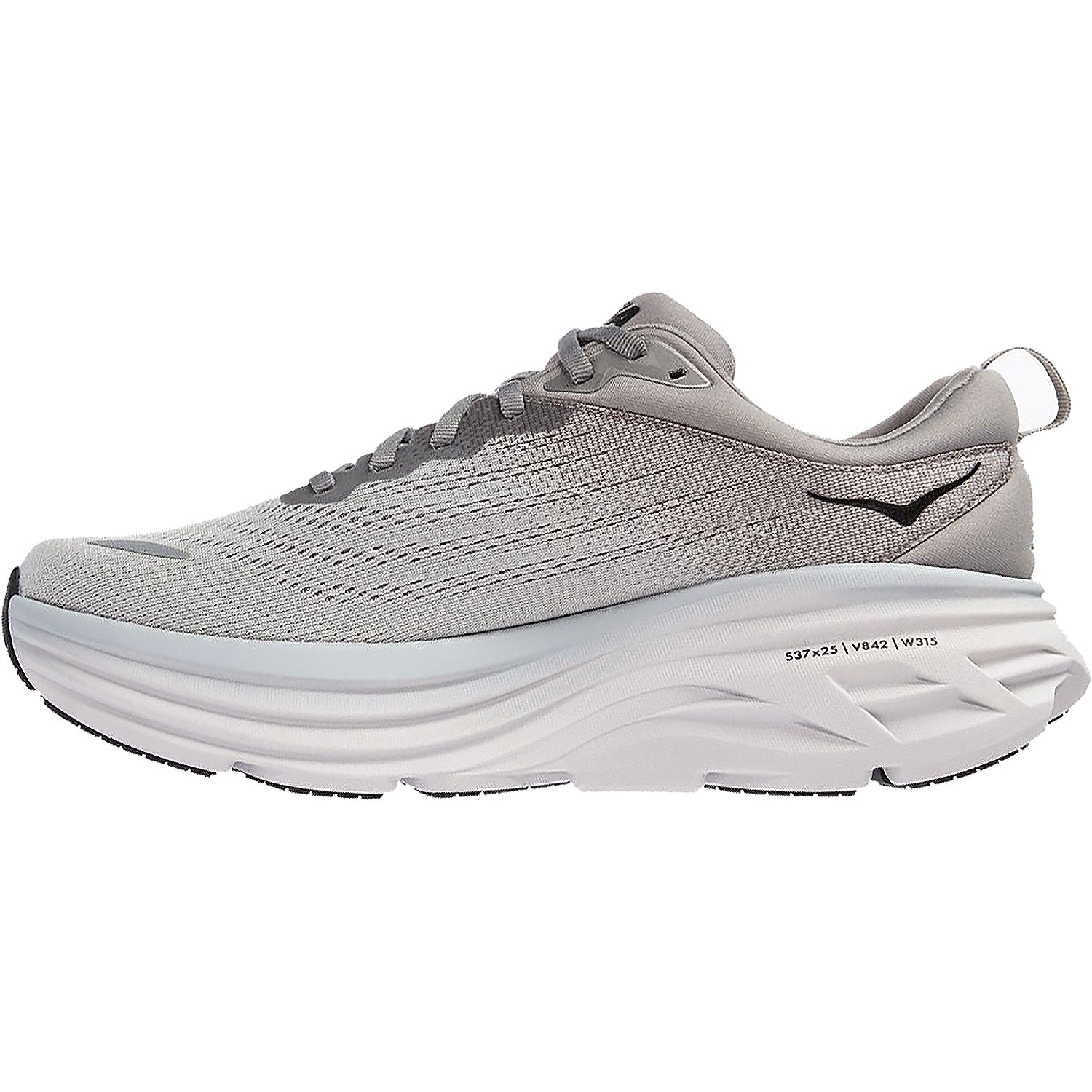 Mens Hoka one one Men's Hoka Bondi 8 Sharkskin/Harbor Mist Mesh Sharkskin/Harbor Mist Mesh