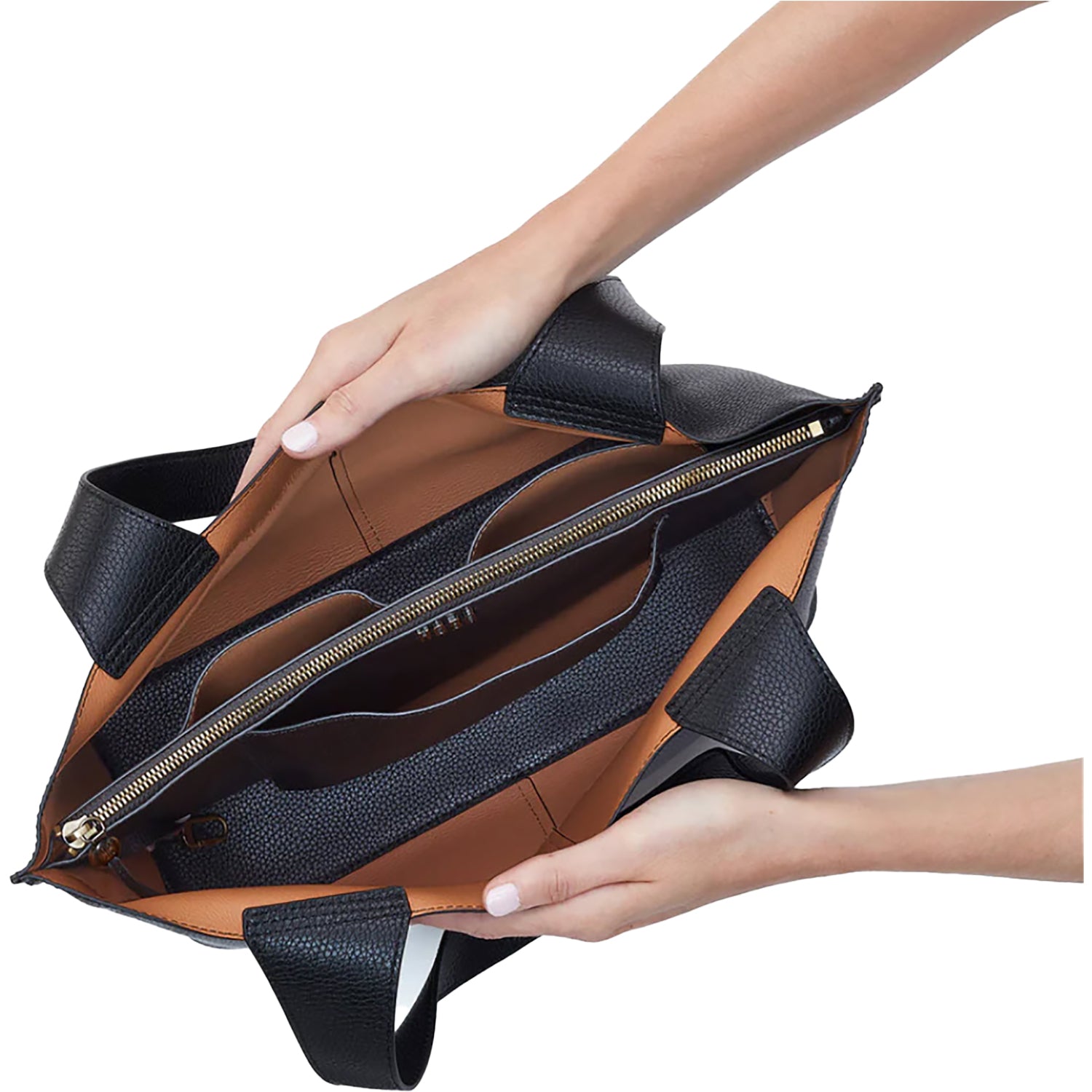 Womens Hobo Hobo International Vida Tote Black Micro Pebbled Leather Black Micro Pebbled Leather
