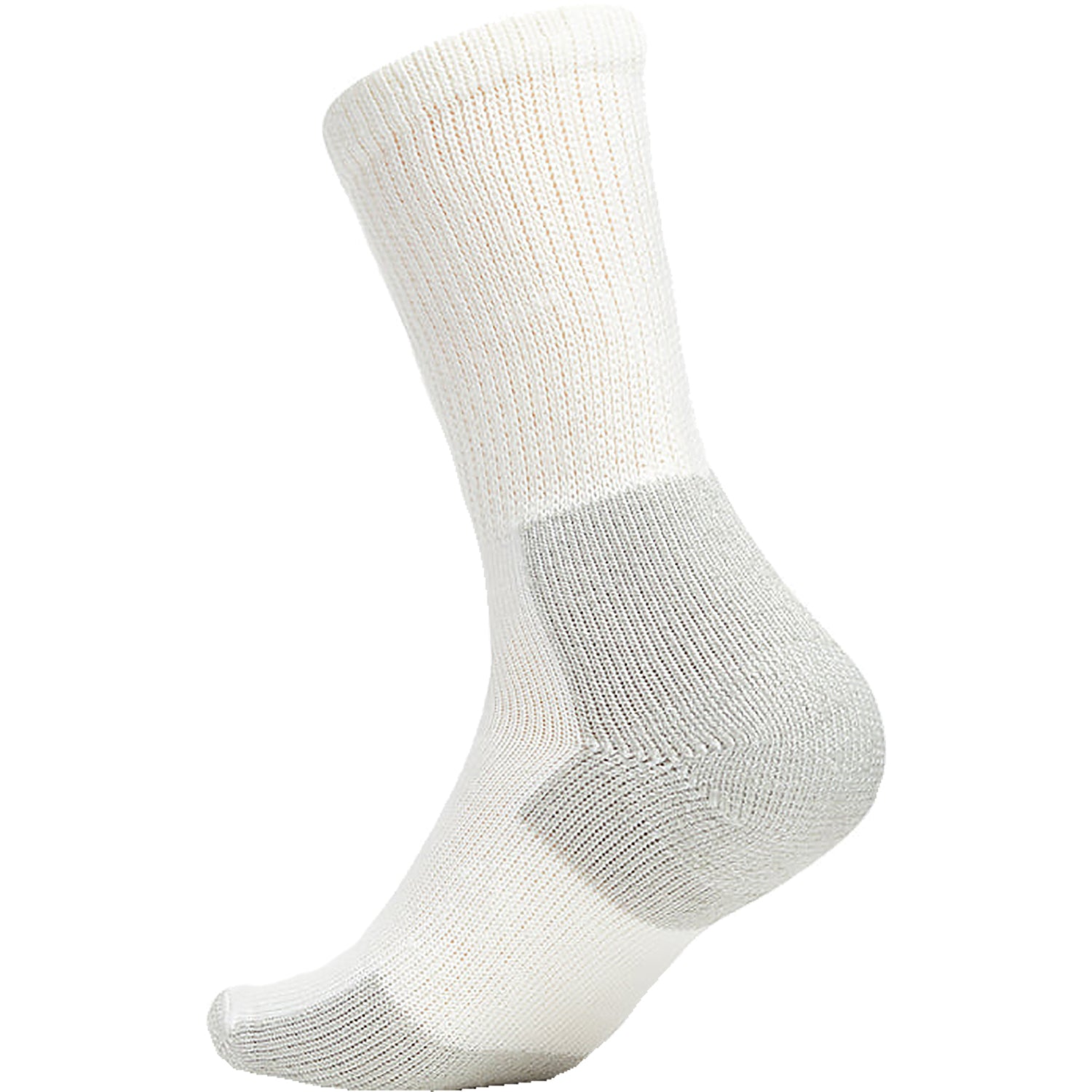 Unisex Thorlos Unisex Thorlo XJ Running Maximum Cushion Crew Socks White/Platinum White/Platinum