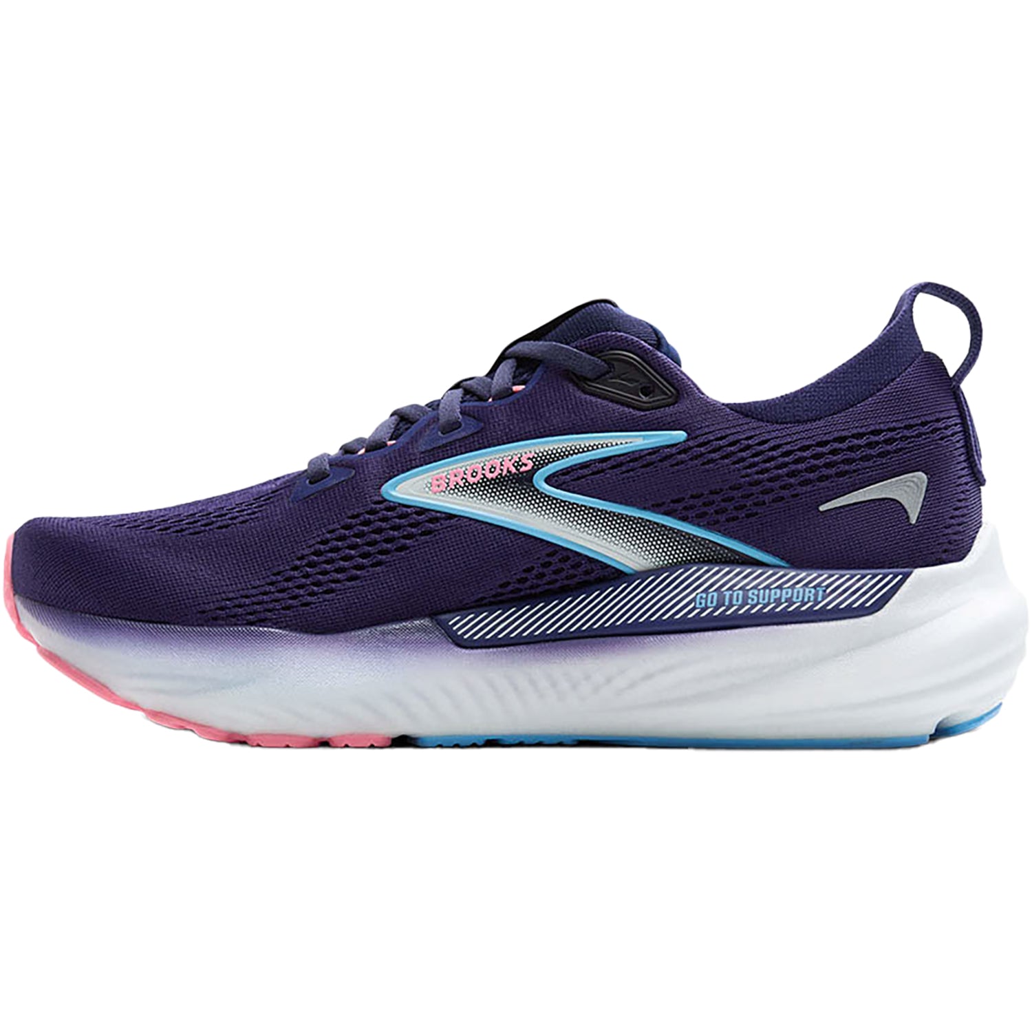 Womens Brooks Women's Brooks Glycerin GTS 22 Blue Ribbon/Peacoat/Dianthus Mesh Blue Ribbon/Peacoat/Dianthus Mesh