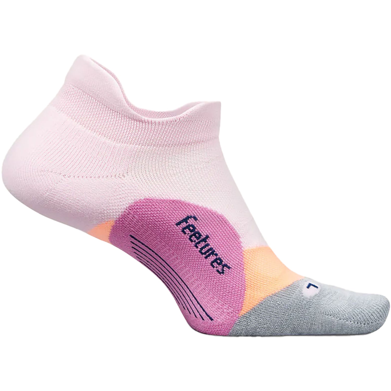 Womens Feetures Unisex Feetures Elite Max Cushion No Show Tab Socks Propulsion Pink Propulsion Pink