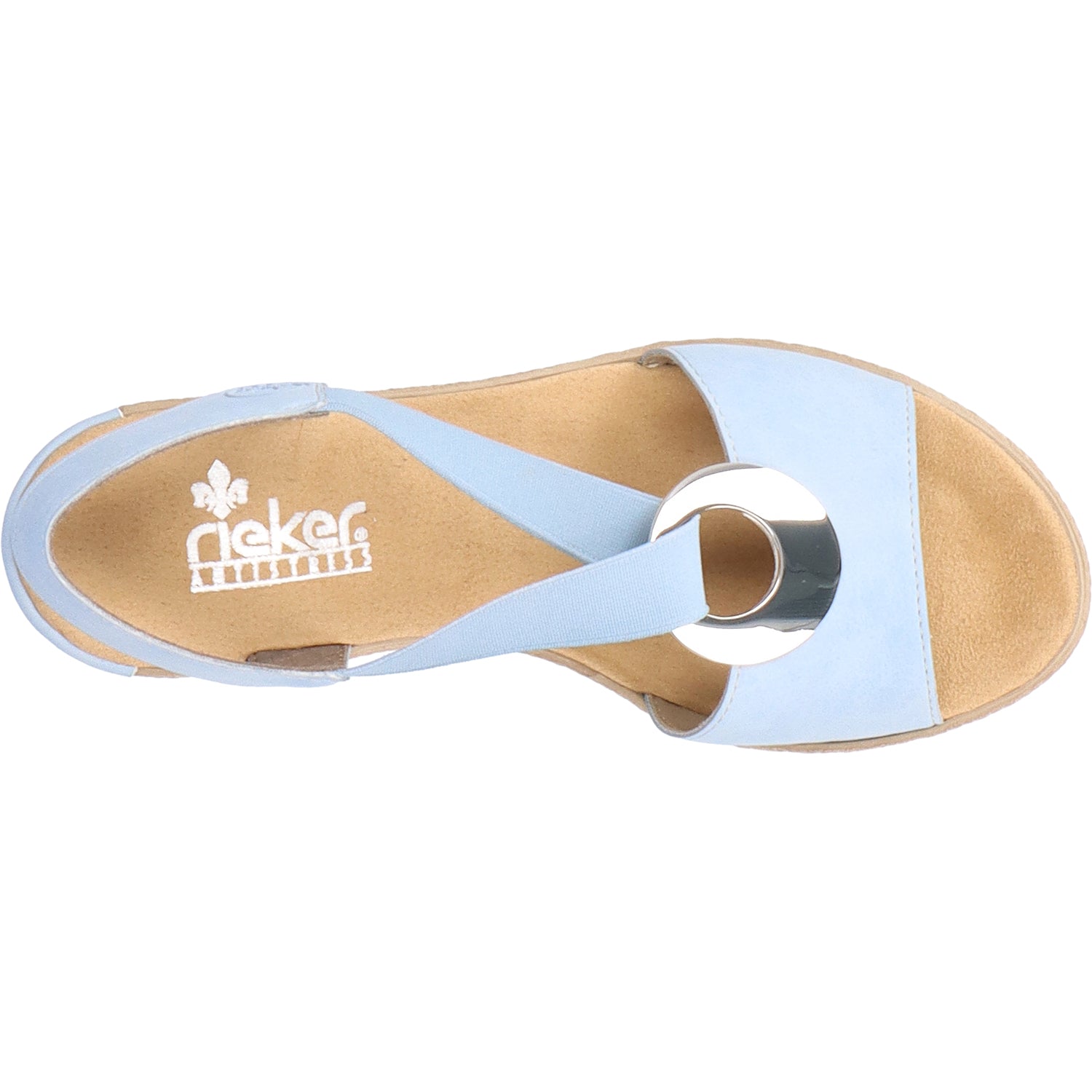 Womens Rieker Women's Rieker 624H6-10 Fanni H6 Aqua Synthetic Aqua Synthetic