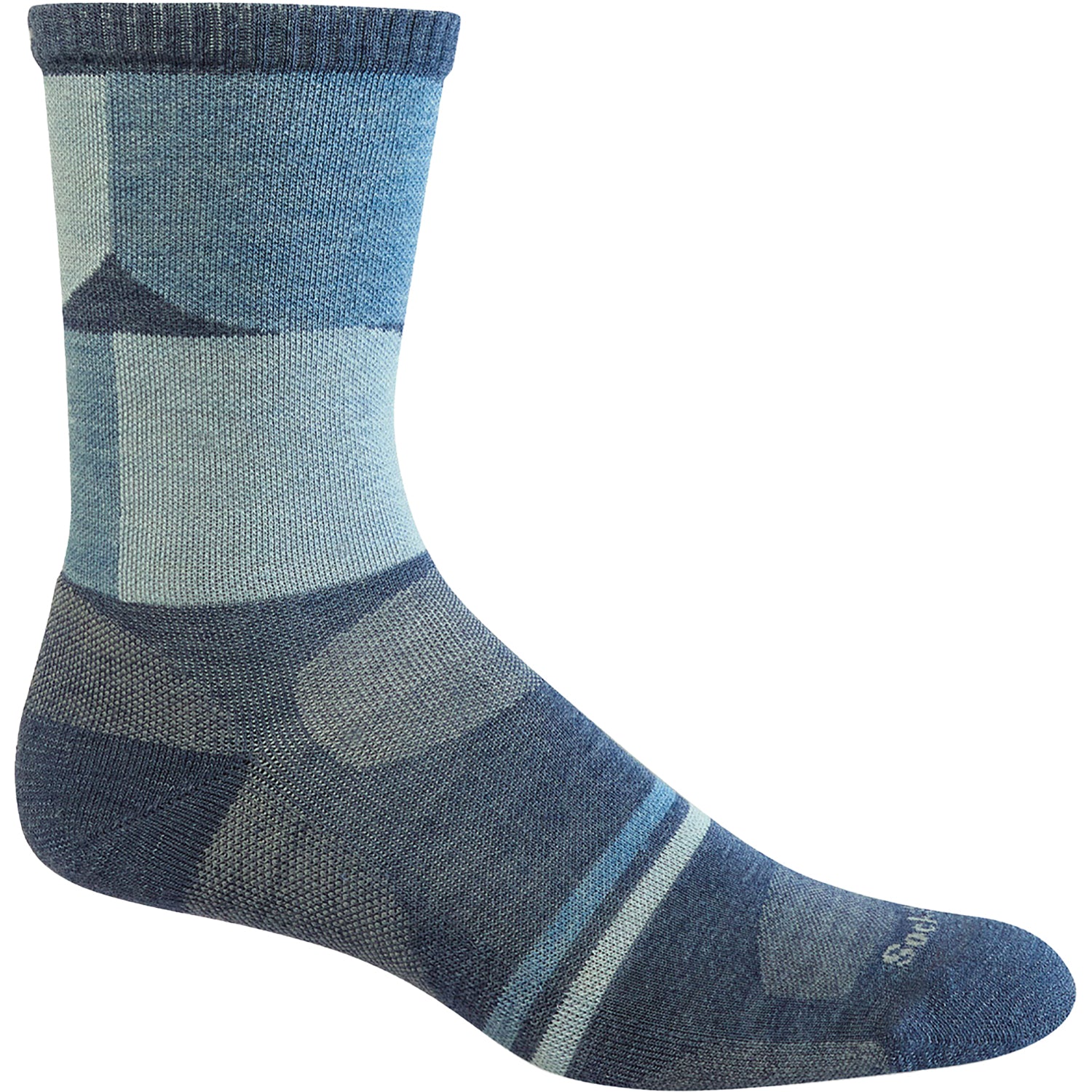 Womens Sockwell Women's Sockwell Crew 15-20 Bold Blossom Denim Denim
