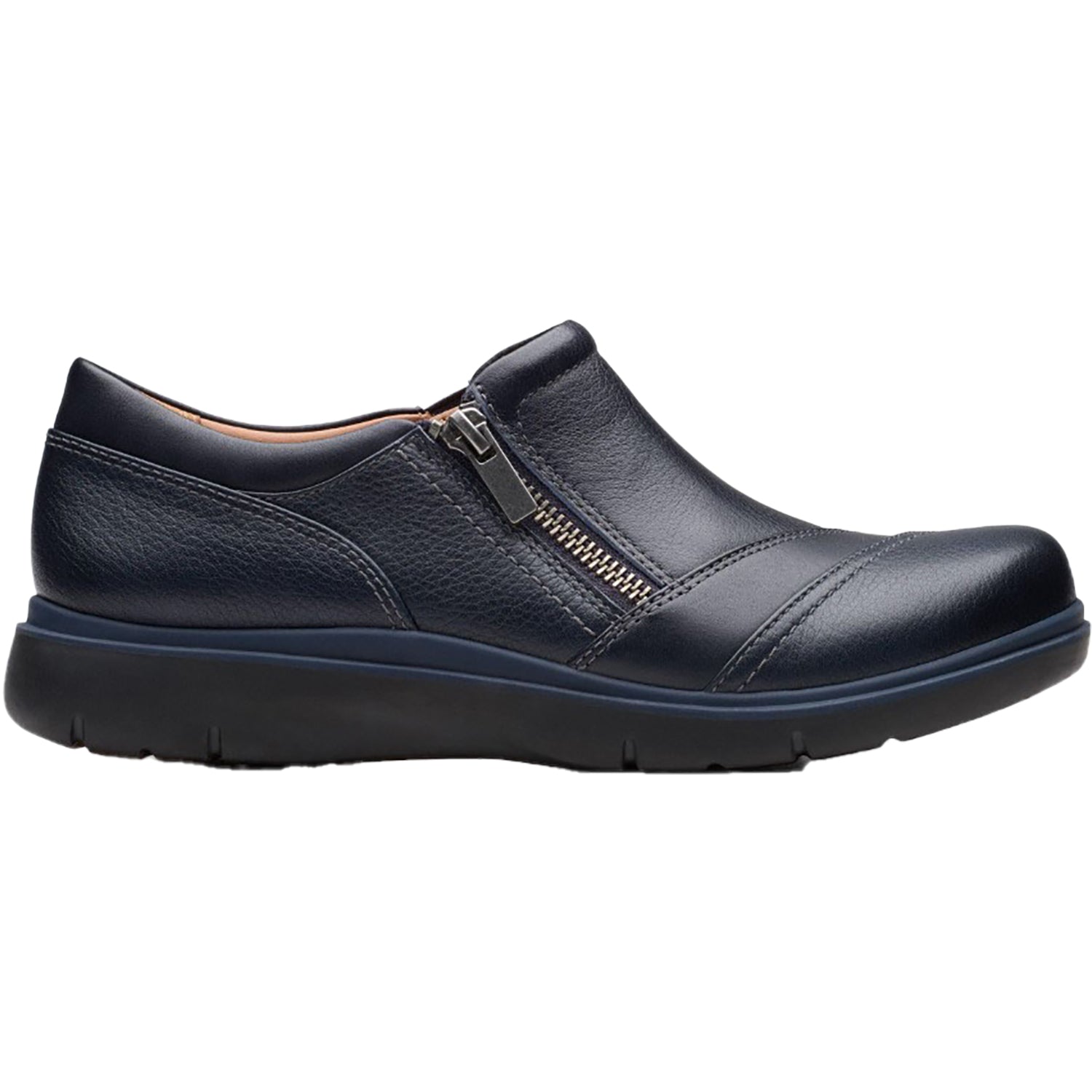 Womens Clarks Women's Clarks Certina Pure Navy Leather Navy Leather