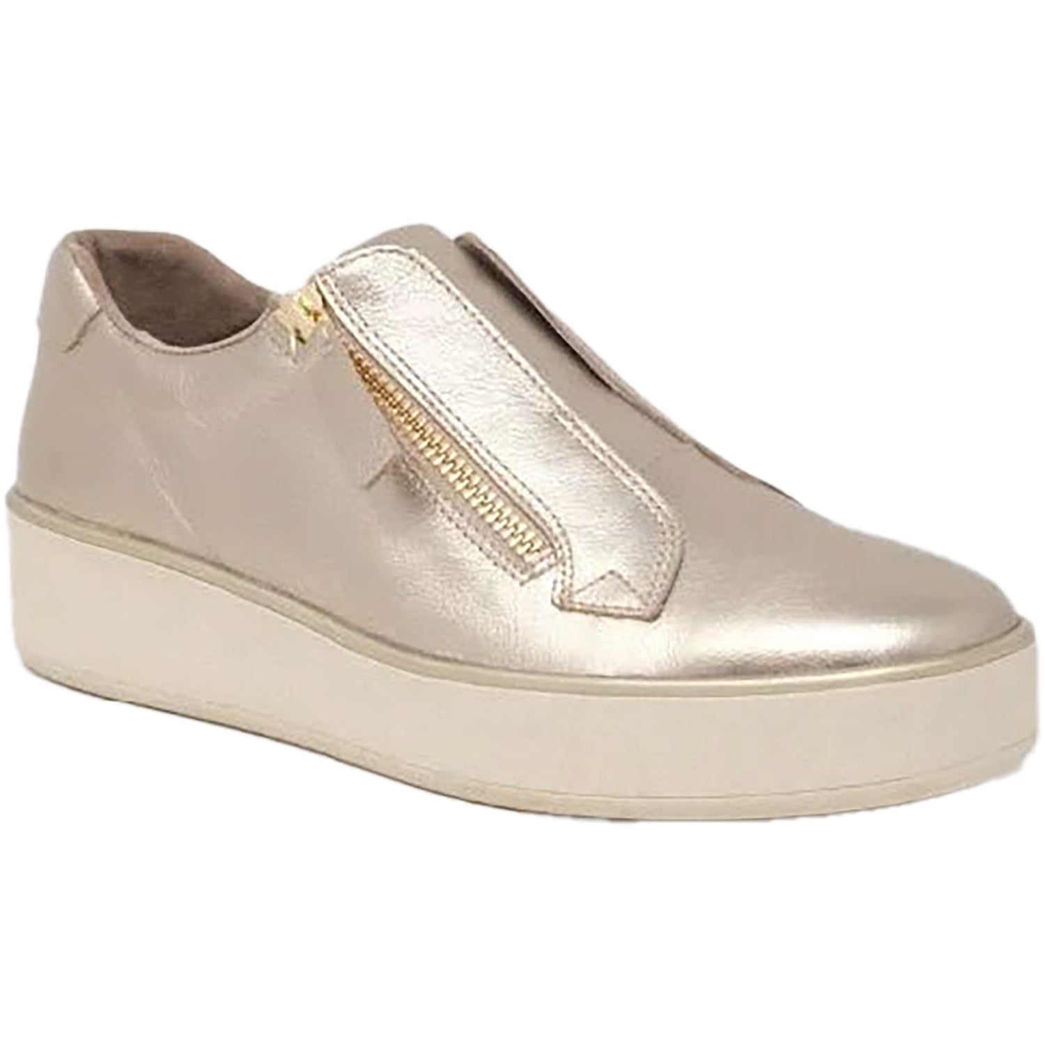 Womens Ziera Women's Ziera Zikta Milk Sole/Champagne Leather Milk Sole/Champagne Leather