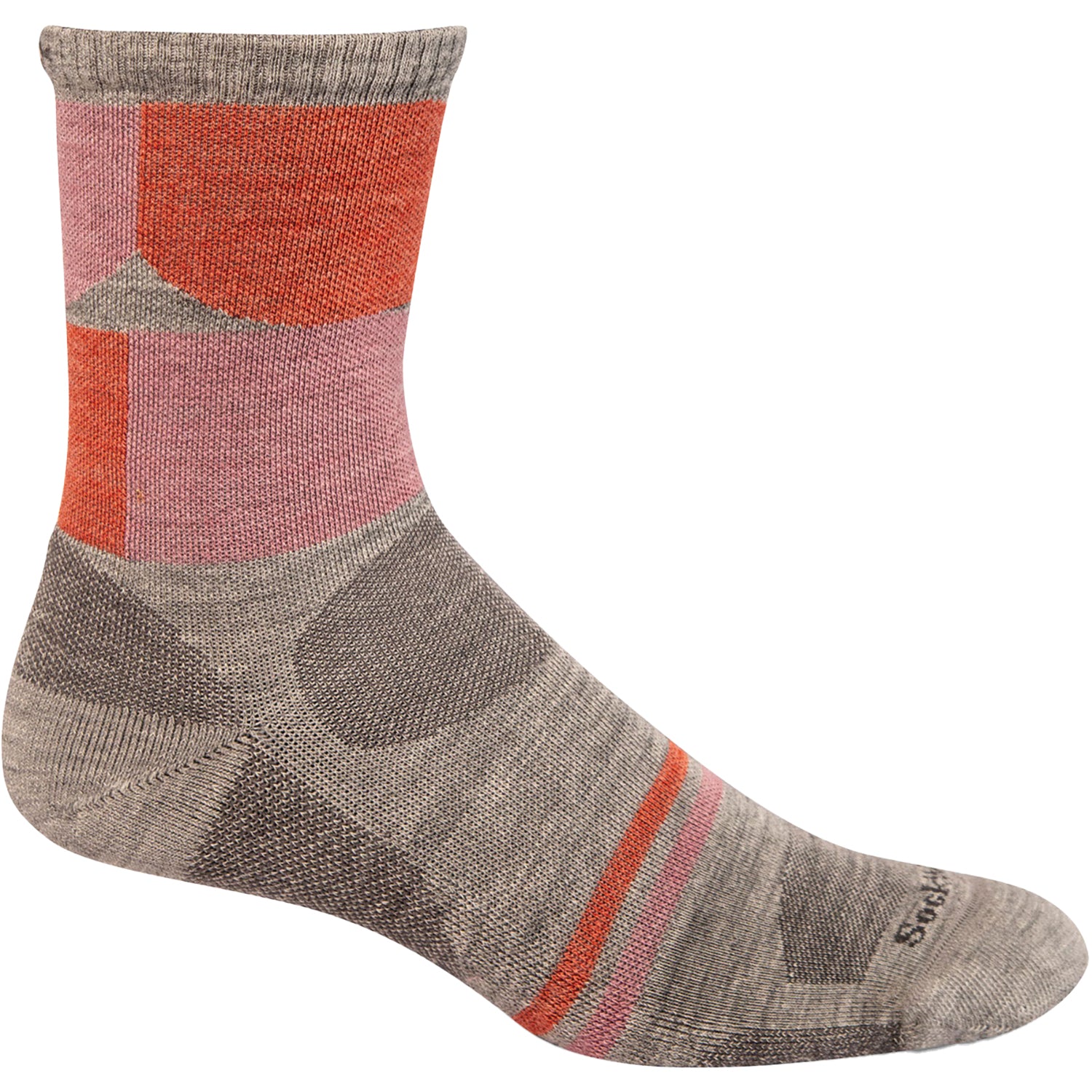 Womens Sockwell Women's Sockwell Crew 15-20 Bold Blossom Grey Grey