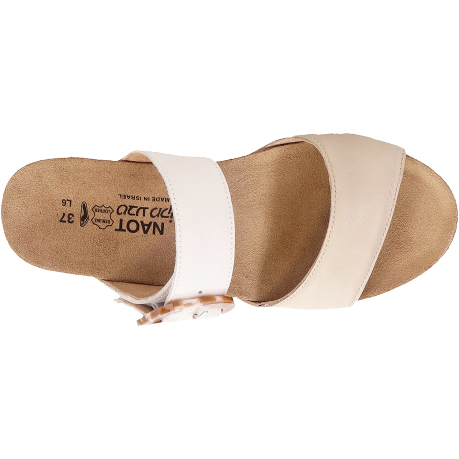 Womens Naot Women's Naot Kingdom Soft Ivory/Soft White Leather Soft Ivory/Soft White Leather