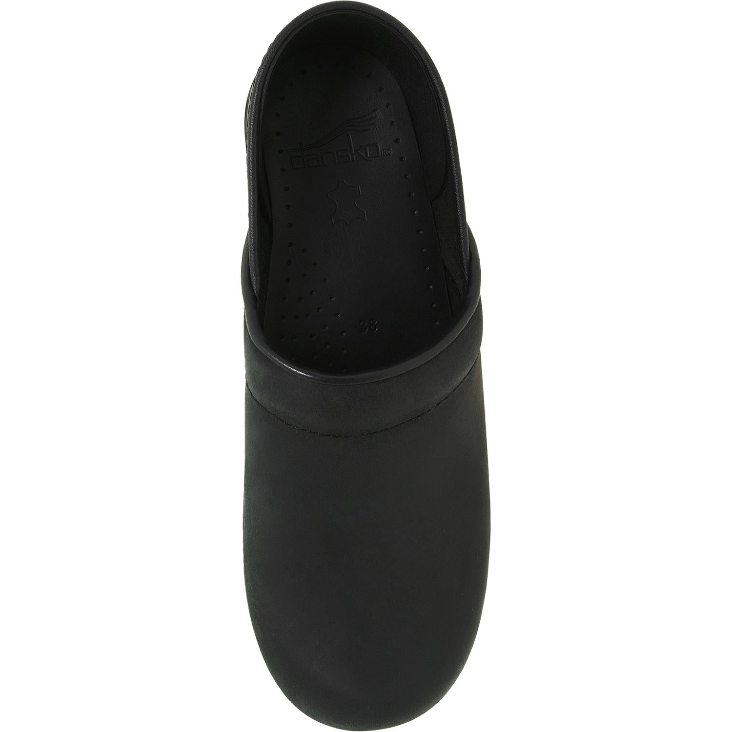 Womens Dansko Women's Dansko Professional Clog Black Oiled Leather Black Oiled Leather
