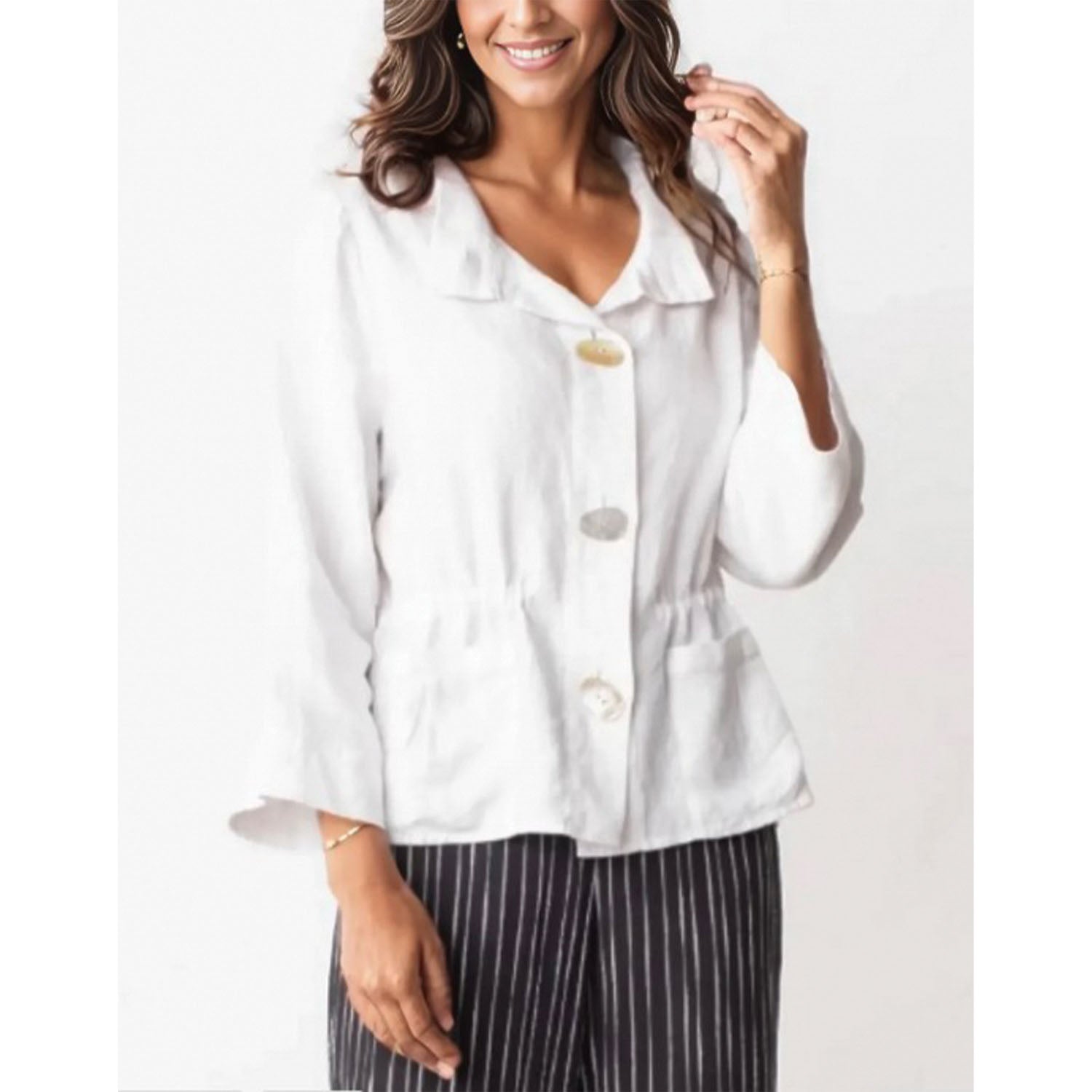 Womens Olivia by habitat Women's Liv by Habitat Montauk Jacket White White