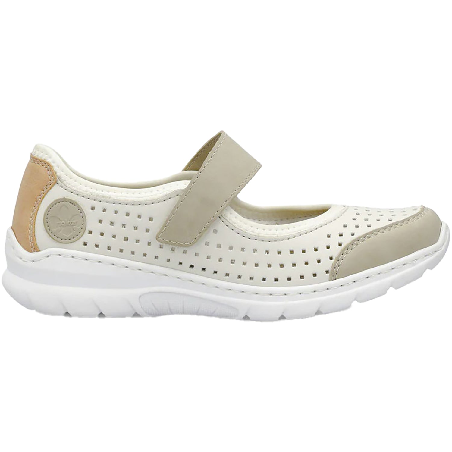 Womens Rieker Women's Rieker L32B5-81 Nikita Ginger/Off White Synthetic Ginger/Off White Synthetic