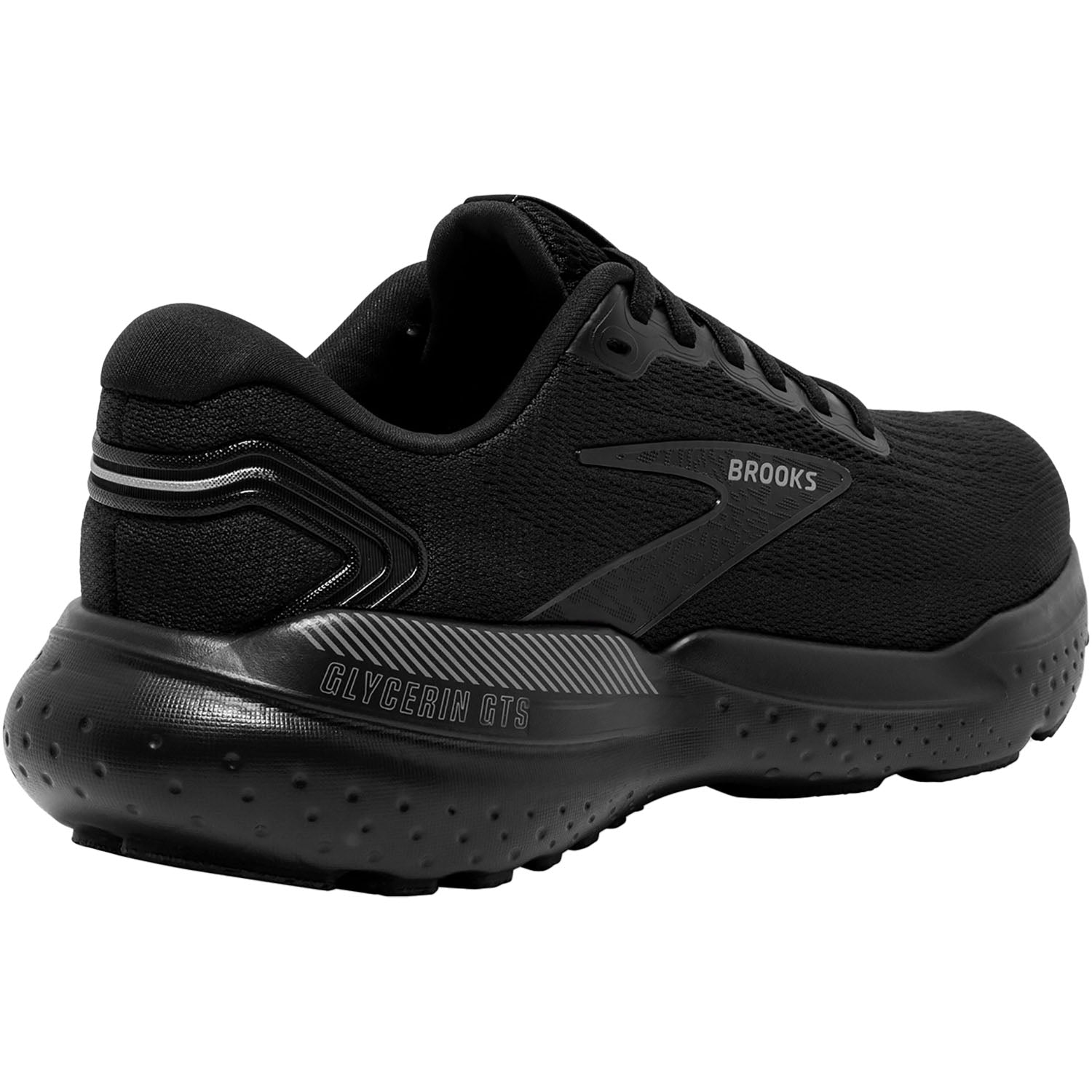 Womens Brooks Women's Brooks Glycerin GTS 21 Black/Black/Ebony Mesh Black/Black/Ebony Mesh
