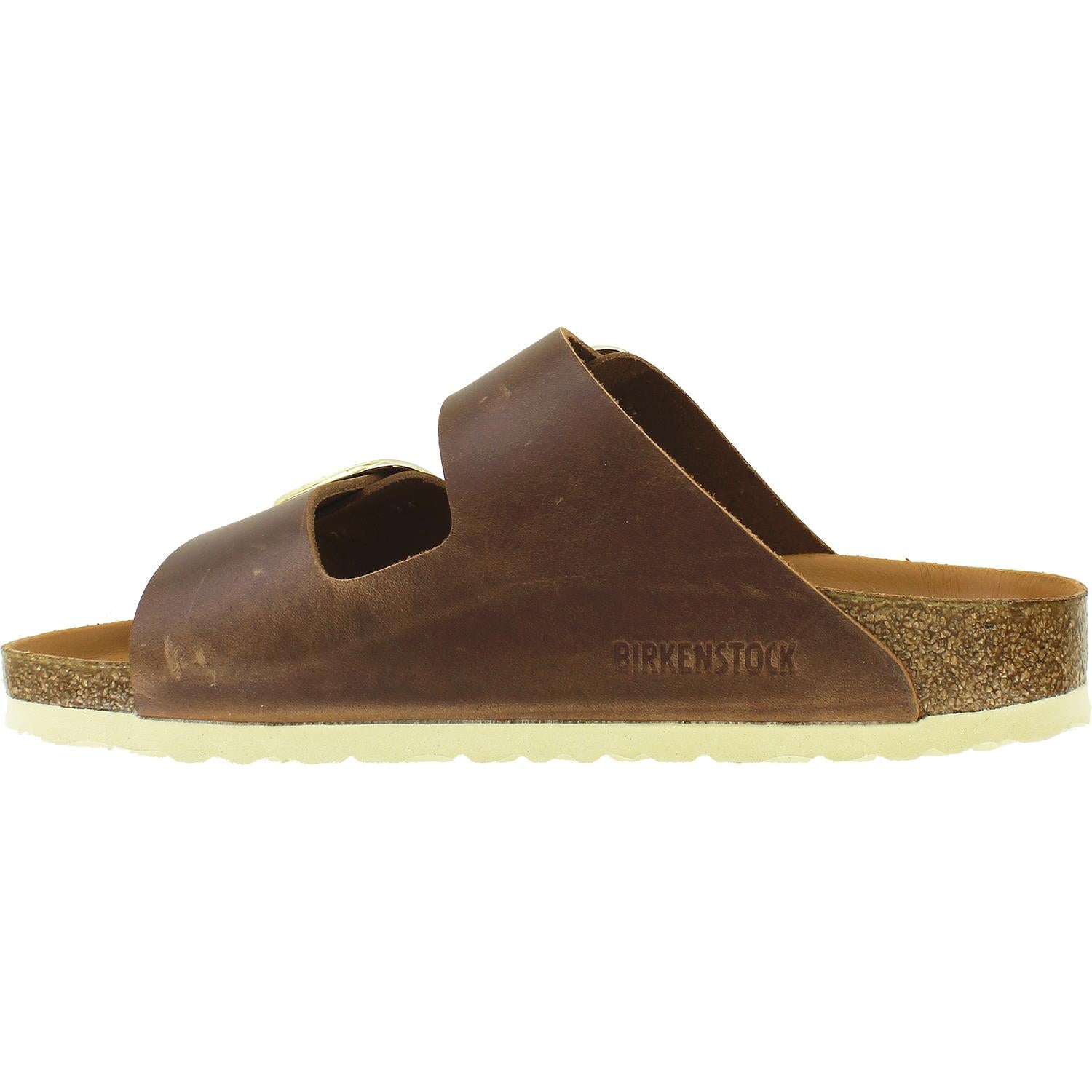 Womens Birkenstock Women's Birkenstock Arizona Big Buckle Cognac Antique Leather Cognac Antique Leather