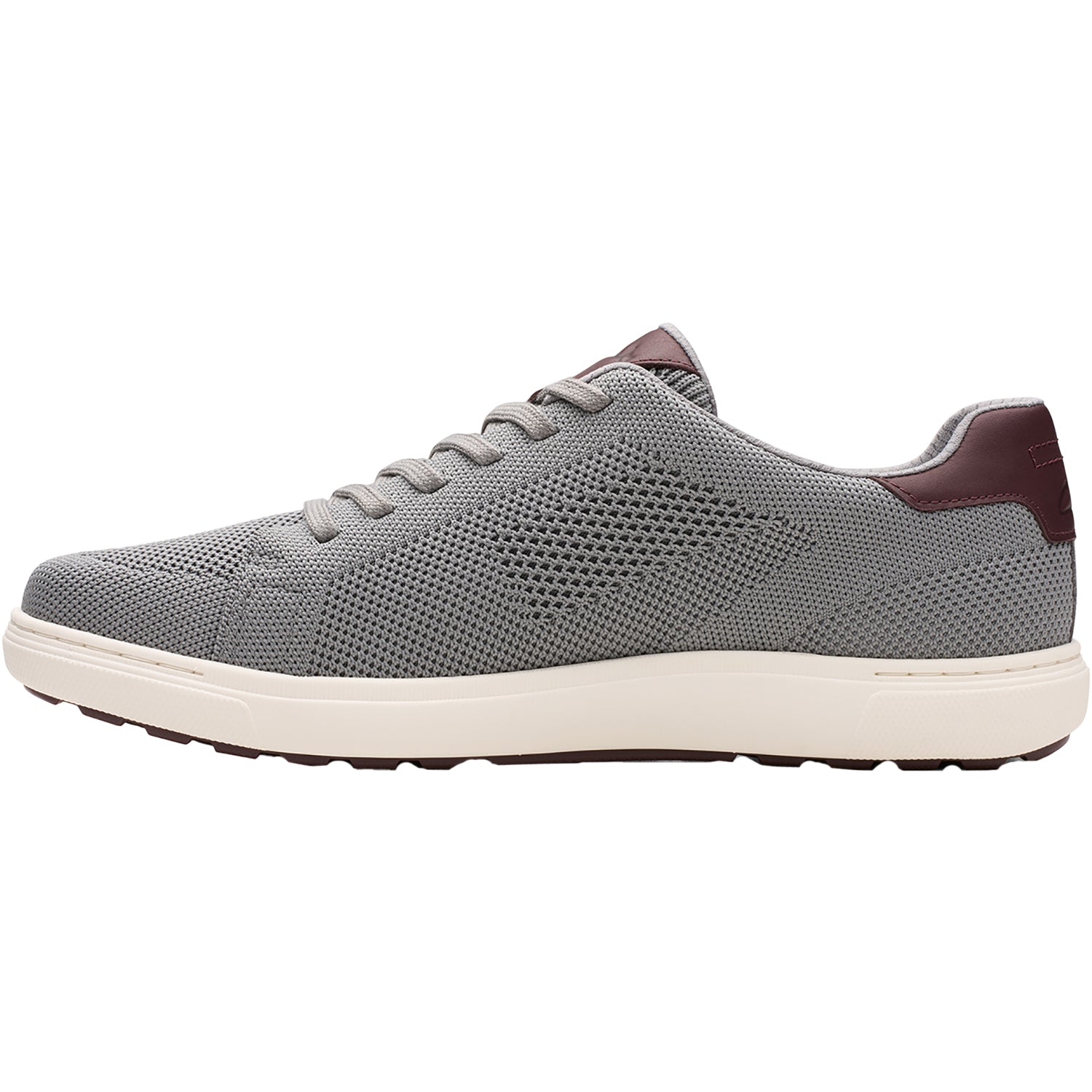 Mens Clarks Men's Clarks Mapstone Lace Grey Knit Grey Knit