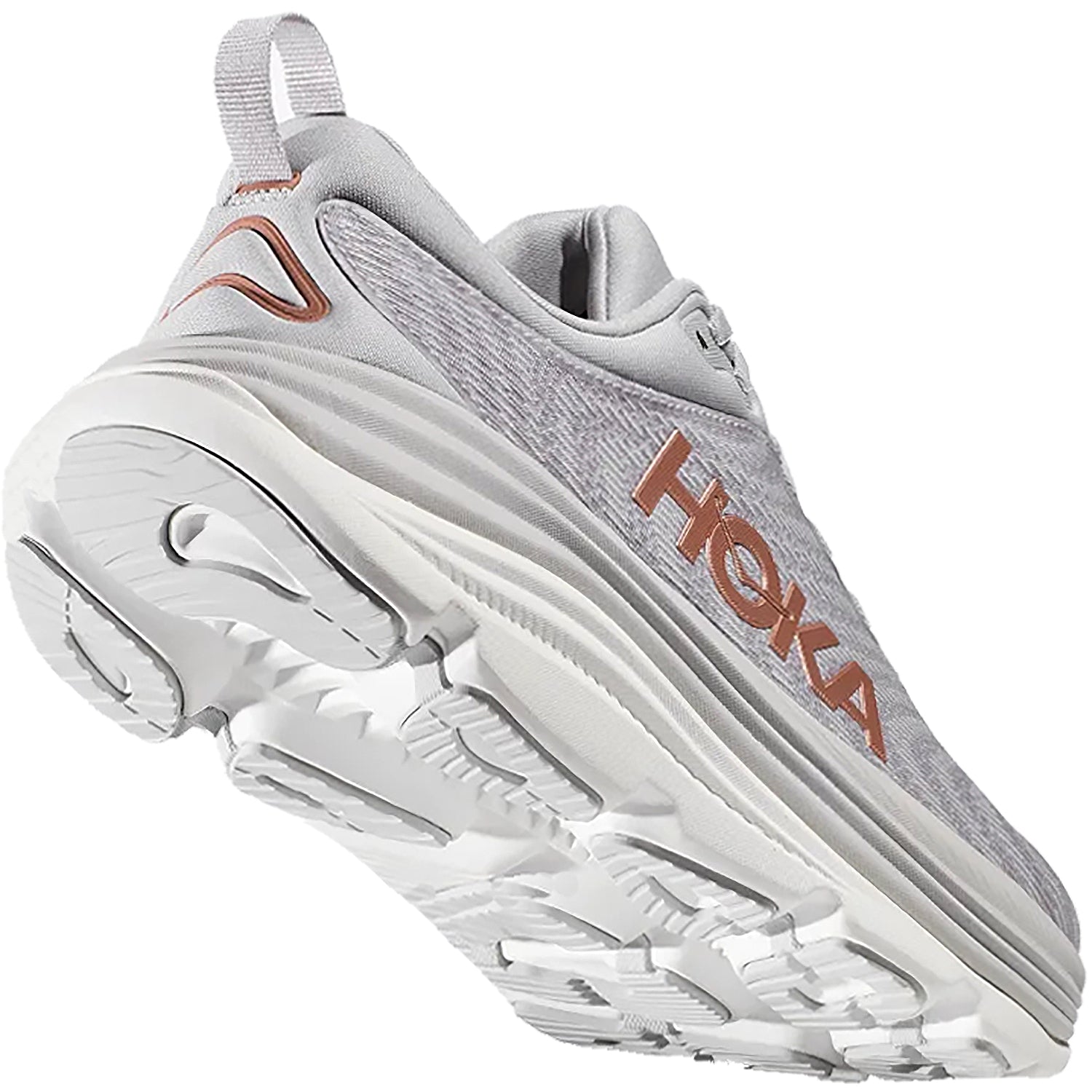 Womens Hoka one one Women's Hoka Gaviota 5 Harbor Mist/Rose Gold Mesh Harbor Mist/Rose Gold Mesh