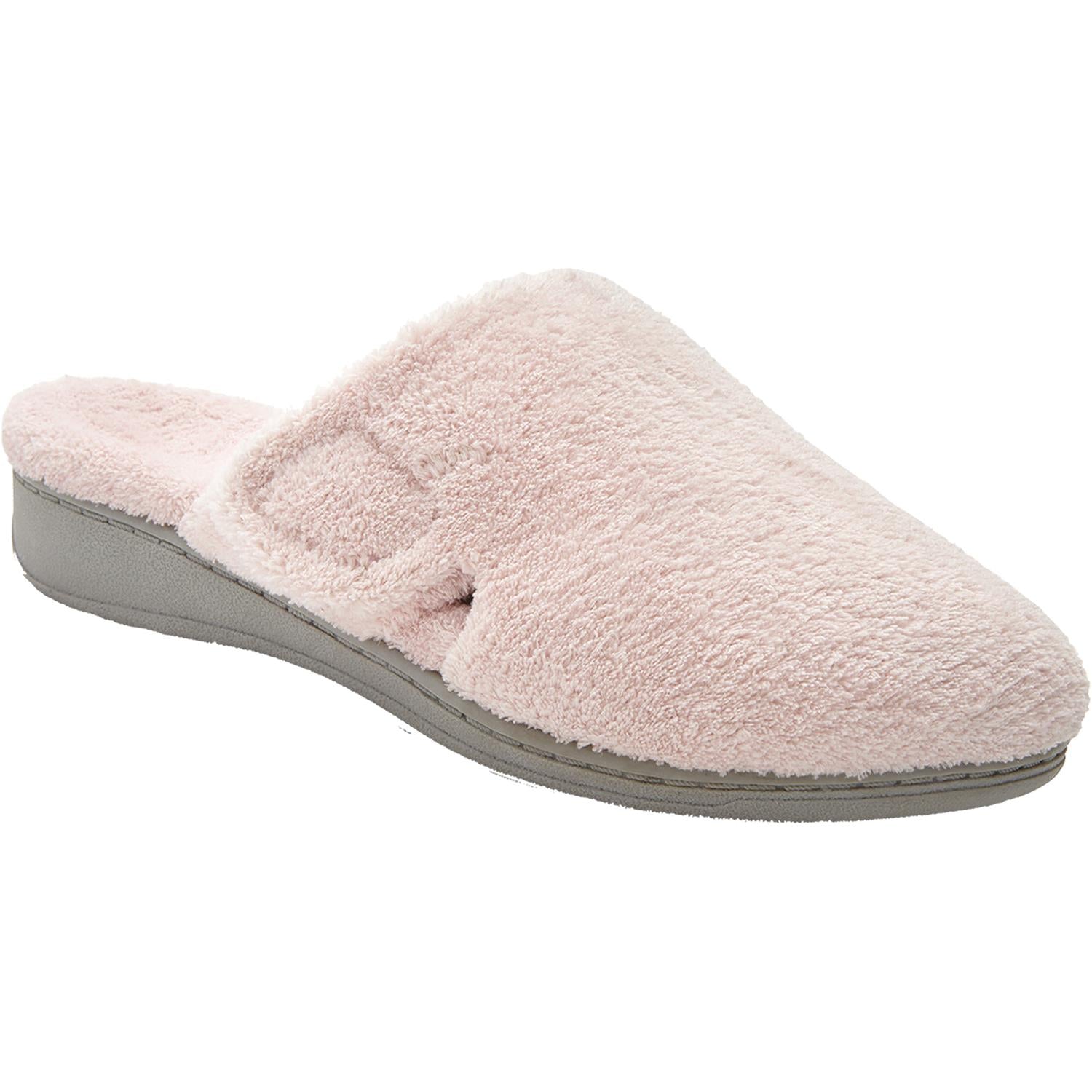 Womens Vionic Women's Vionic Gemma Slippers Pink Terrycloth Pink Terrycloth