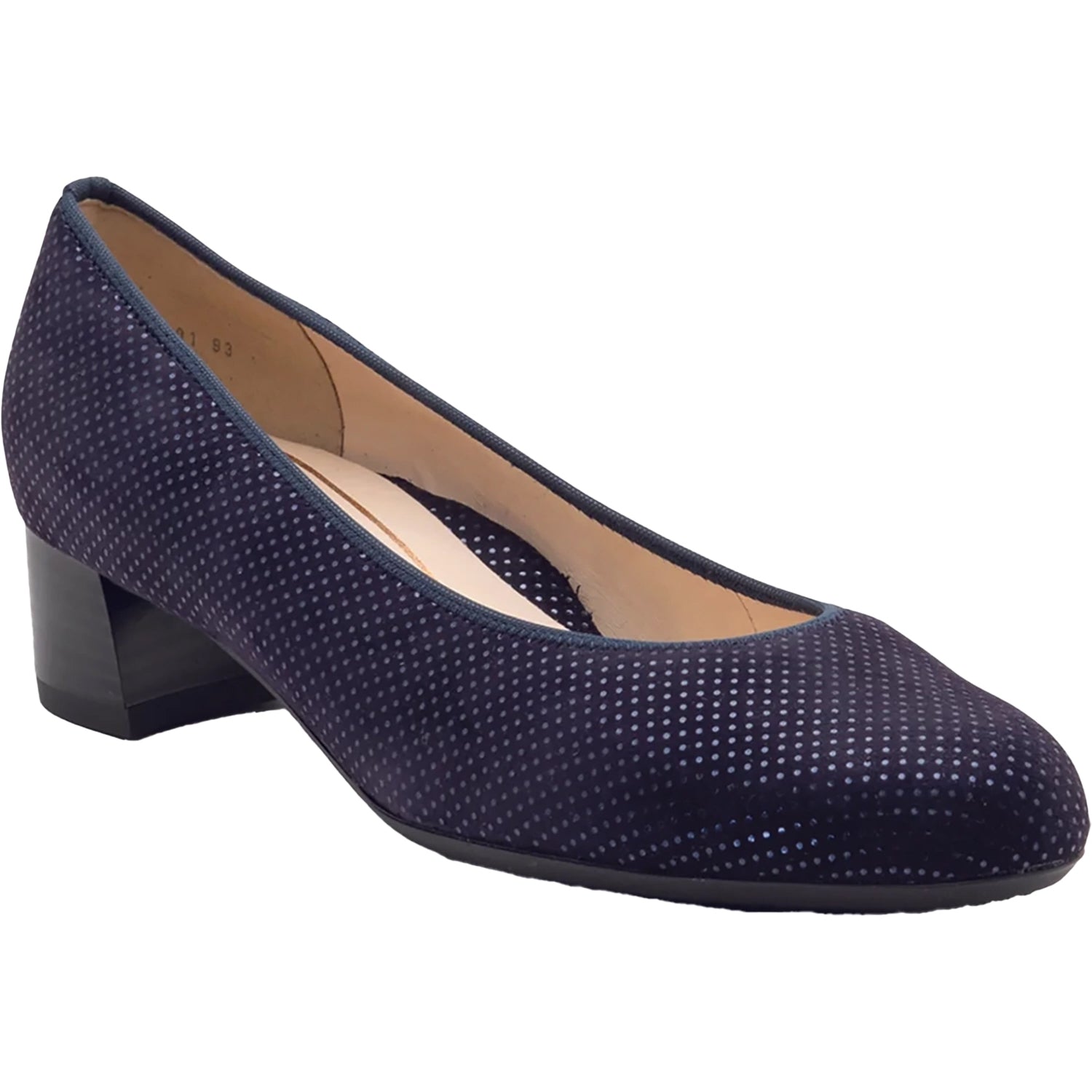 Womens Ara shoes Women's Ara Vivian Midnight Puntikid Suede Midnight Puntikid Suede
