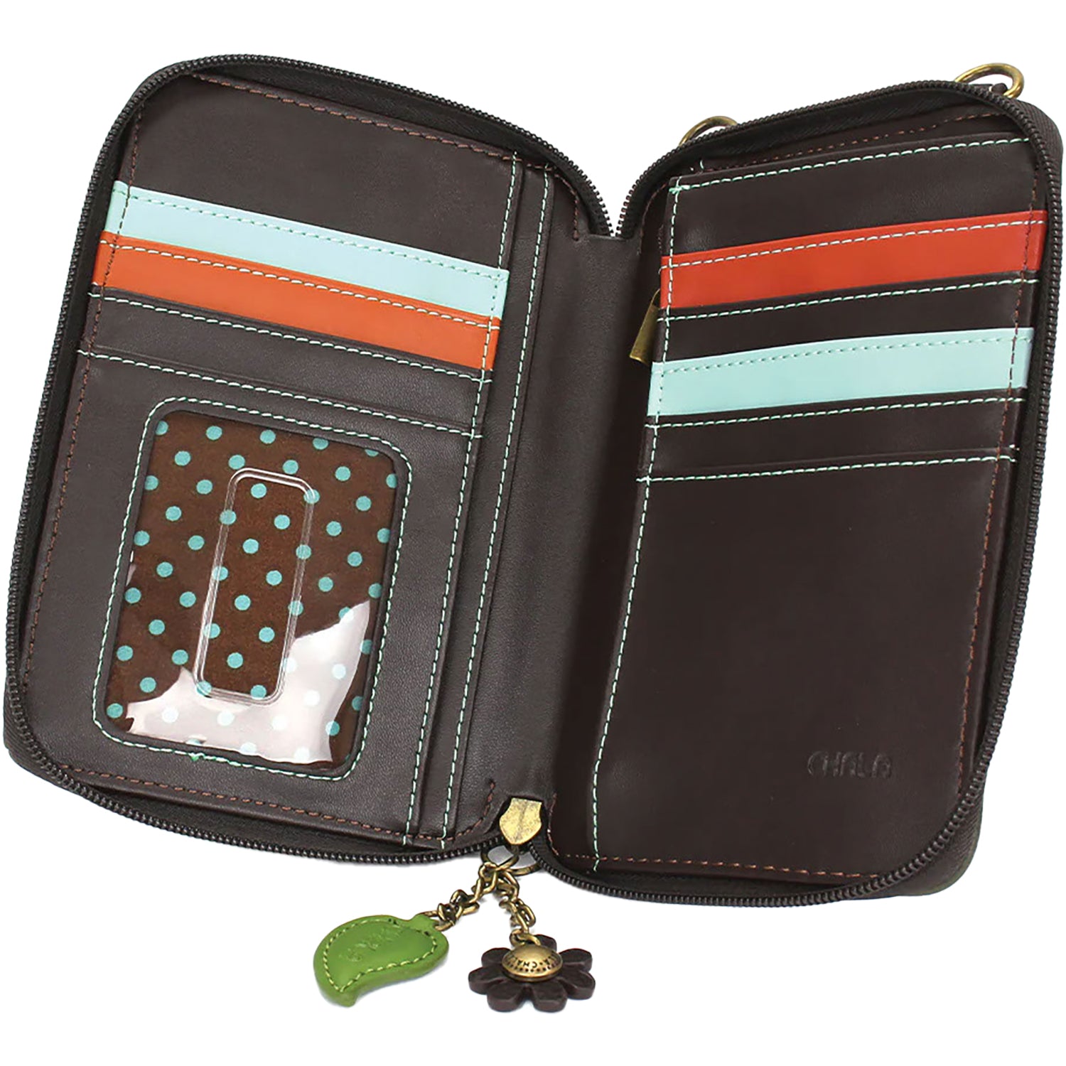 Unisex Chala Chala Monarch Butterfly Wallet Crossbody Olive Synthetic Olive Synthetic