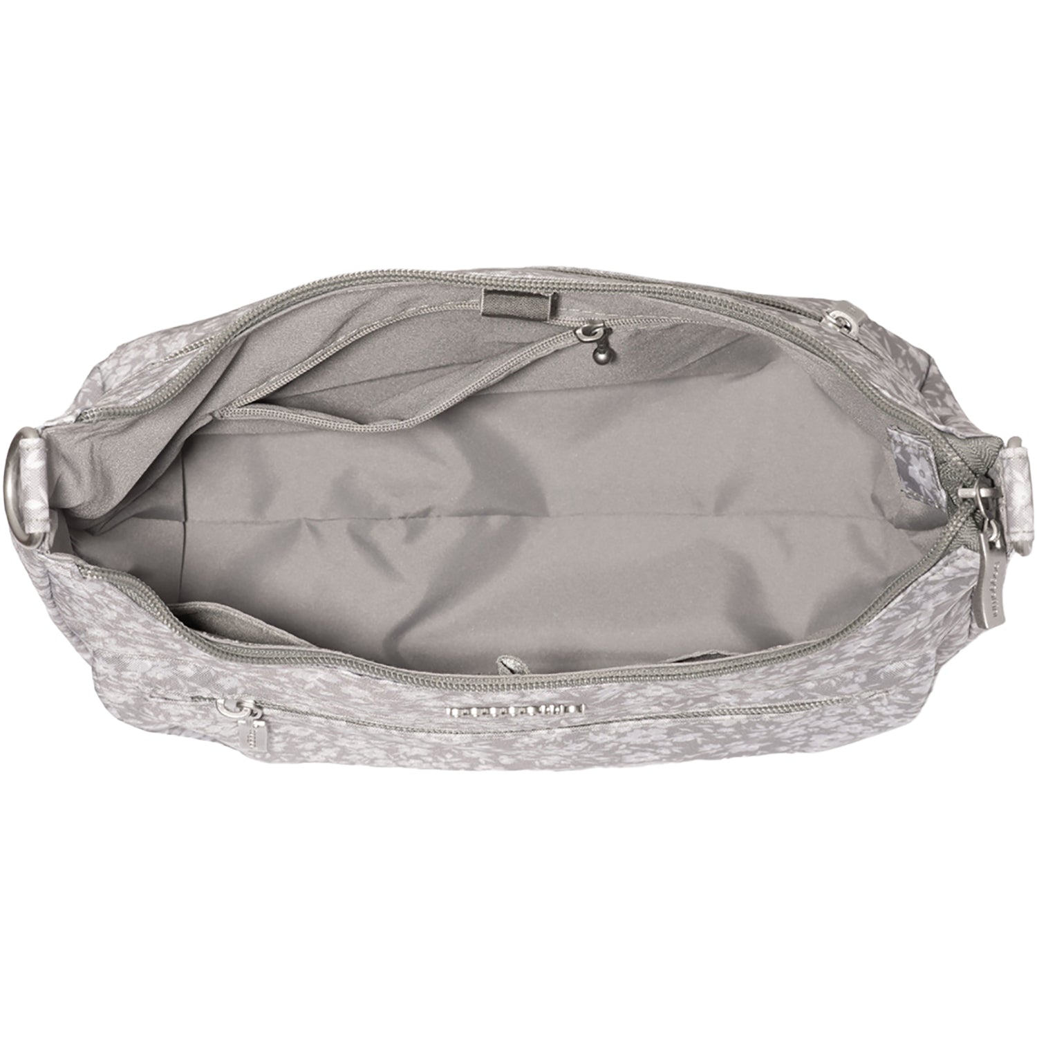 Womens Baggallini Baggallini Modern Pocket Half Moon Bag Light Grey Petal Light Grey Petal