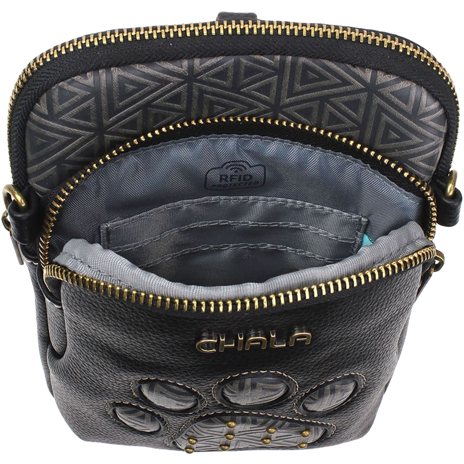 Unisex Chala Chala Paw Print Uni Cellphone Xbody Black Synthetic Black Synthetic