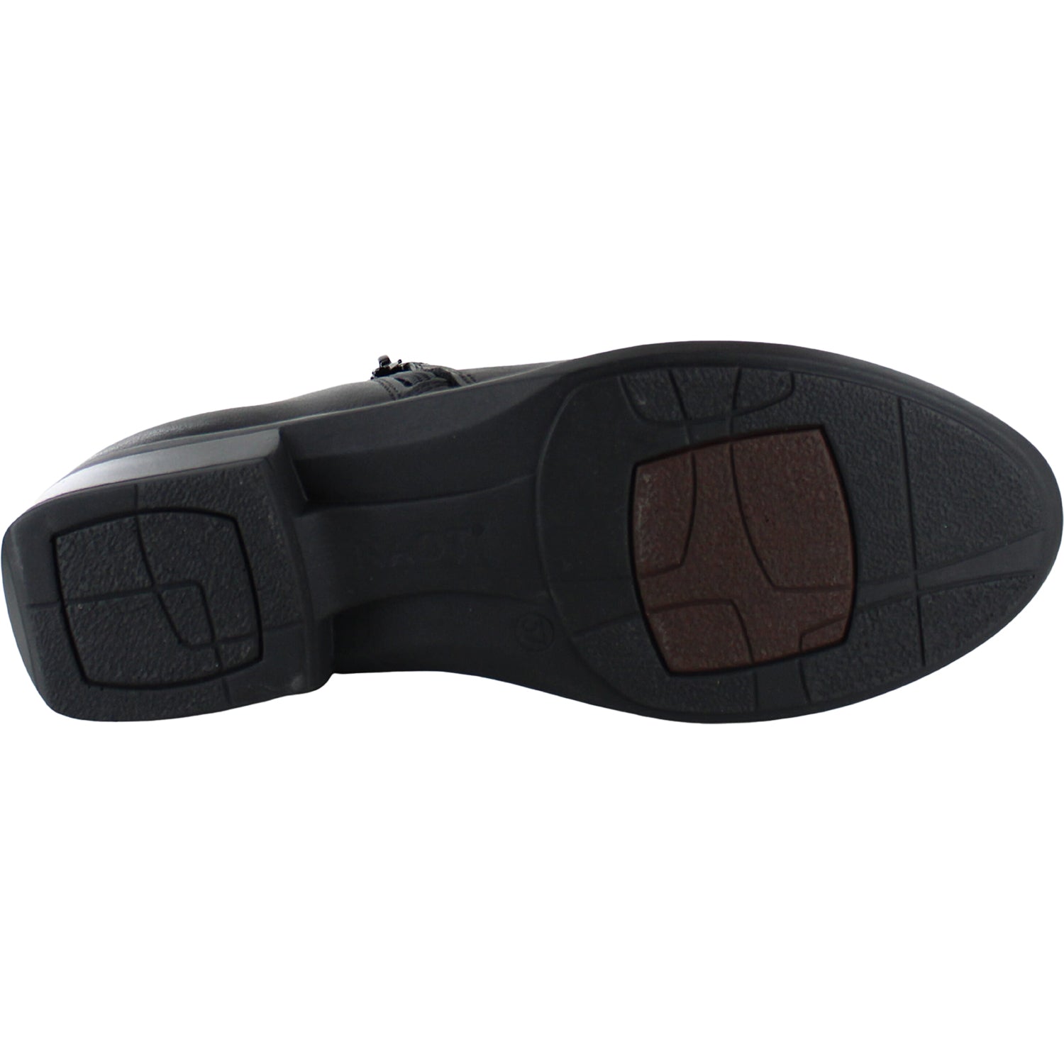 Womens Naot Women's Naot Helm Black Water Resistant Leather Water Resistant Black Leather