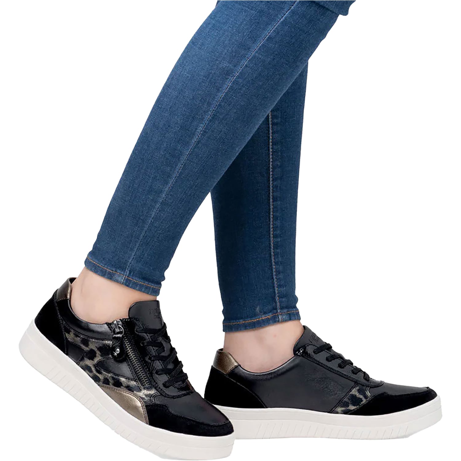 Womens Remonte Women's Remonte D0J04-03 Schwarz/Bronze Synthetic Schwarz/Bronze Synthetic