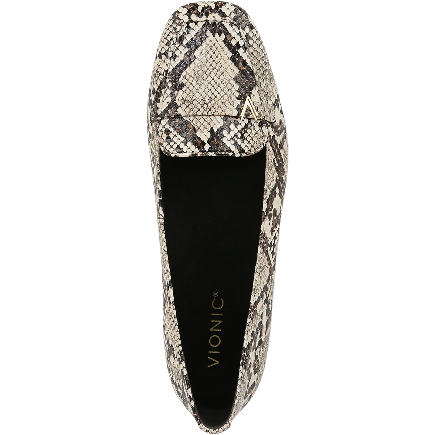 Womens Vionic Women's Vionic Hayes Ivory Multi Snake Embossed Leather Ivory Multi Snake Embossed Leather