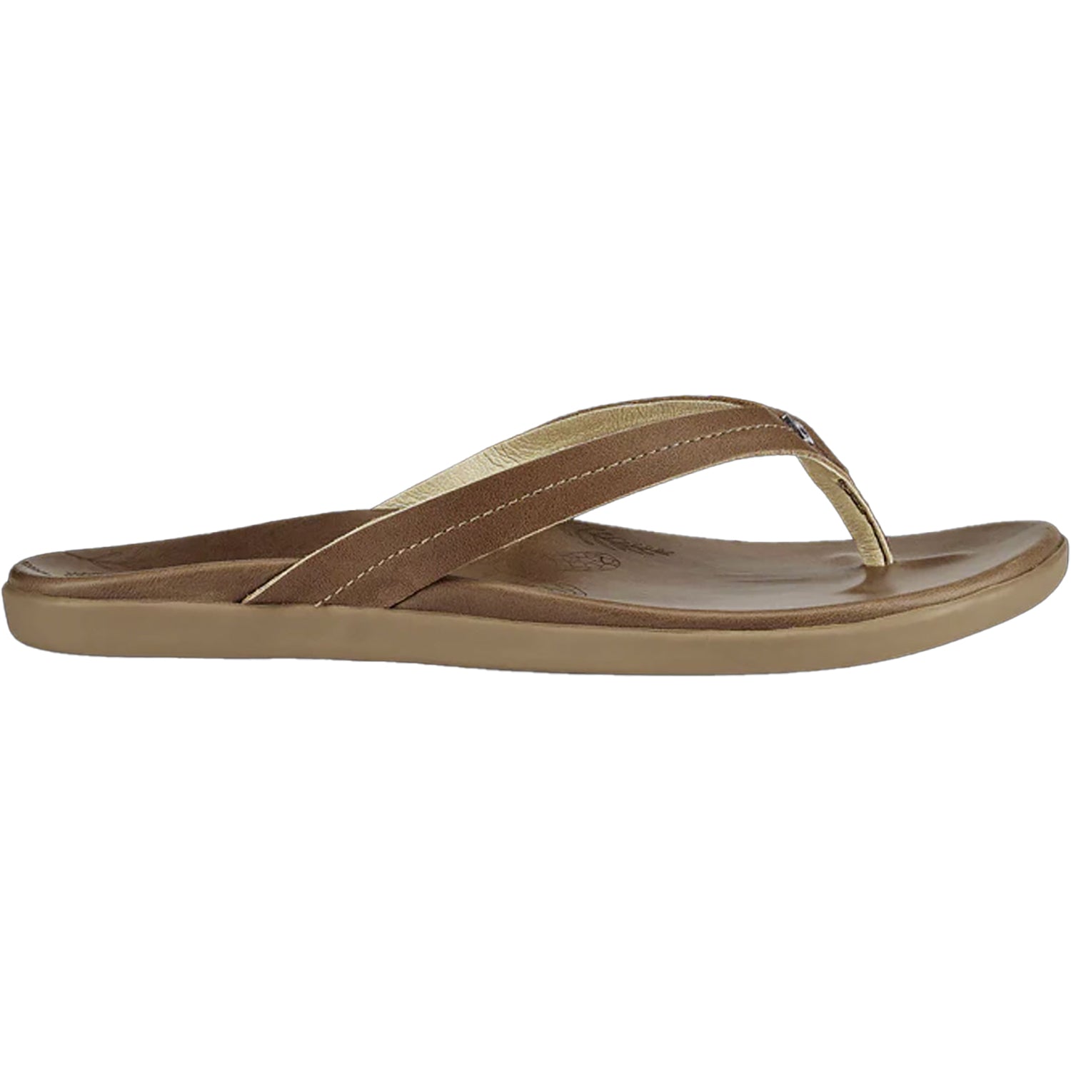 Womens Olukai Women's Olukai Honu Tan/Tan Leather Tan/Tan Leather