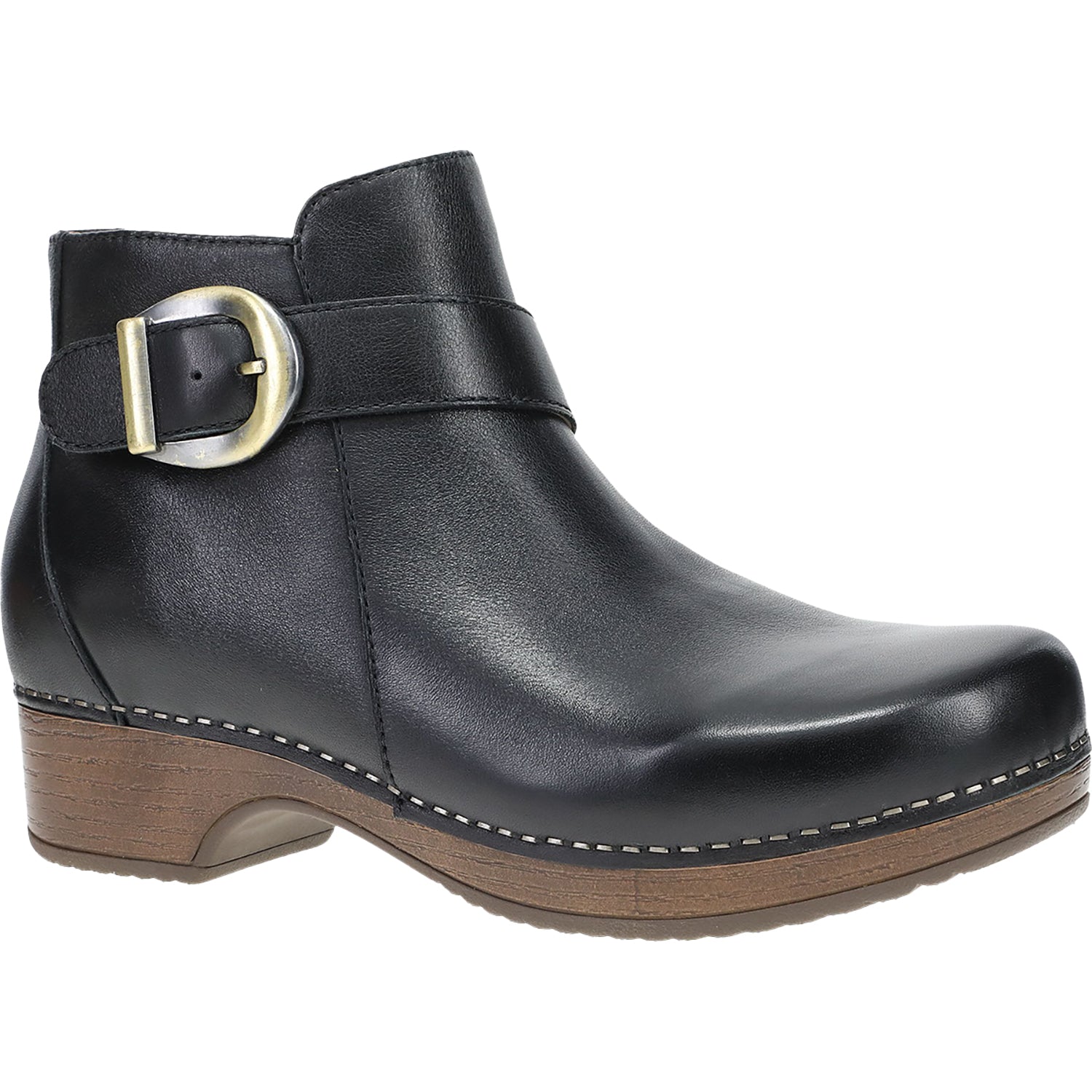 Womens Dansko Women's Dansko Brennan Black Calf Leather Black Calf Leather