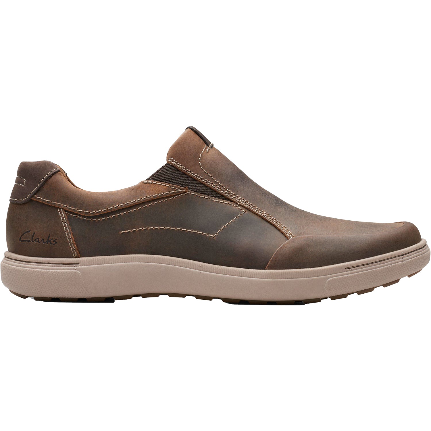 Mens Clarks Men's Clarks Mapstone Step Beeswax Leather Beeswax Leather