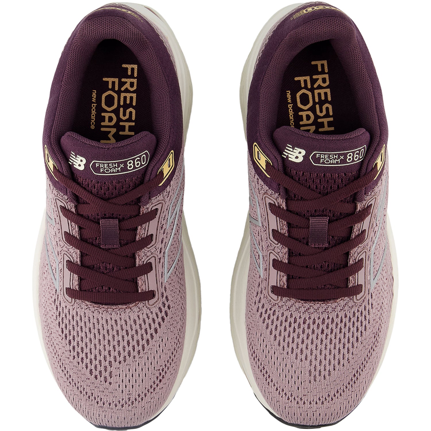 Womens New balance Women's New Balance Fresh Foam X W860J14 Ice Wine/Plum Brown/Silver Metallic Mesh Ice Wine/Plum Brown/Silver Metallic Mesh