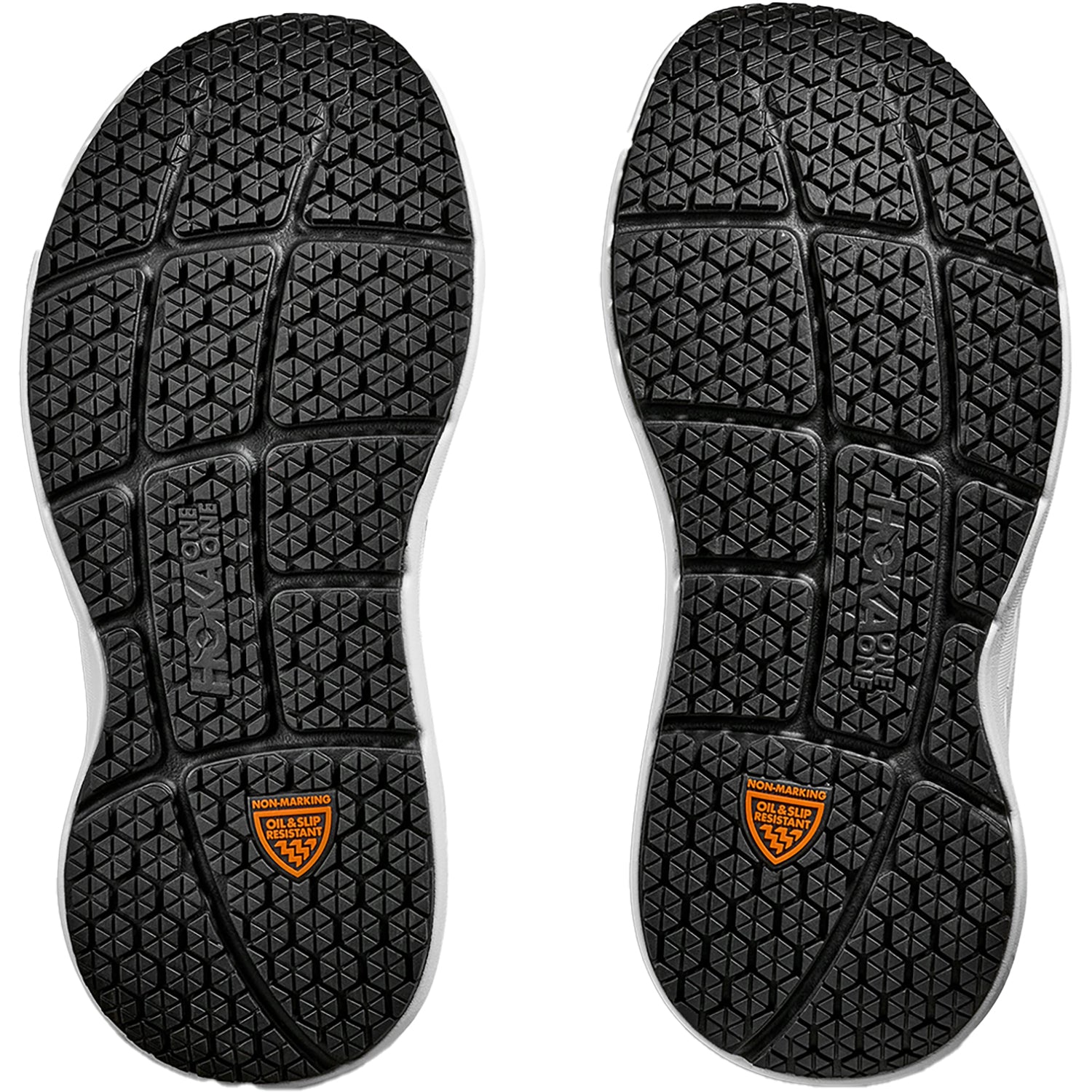 Mens Hoka one one Men's Hoka Bondi SR Carbon Black/White Leather Carbon Black/White Leather