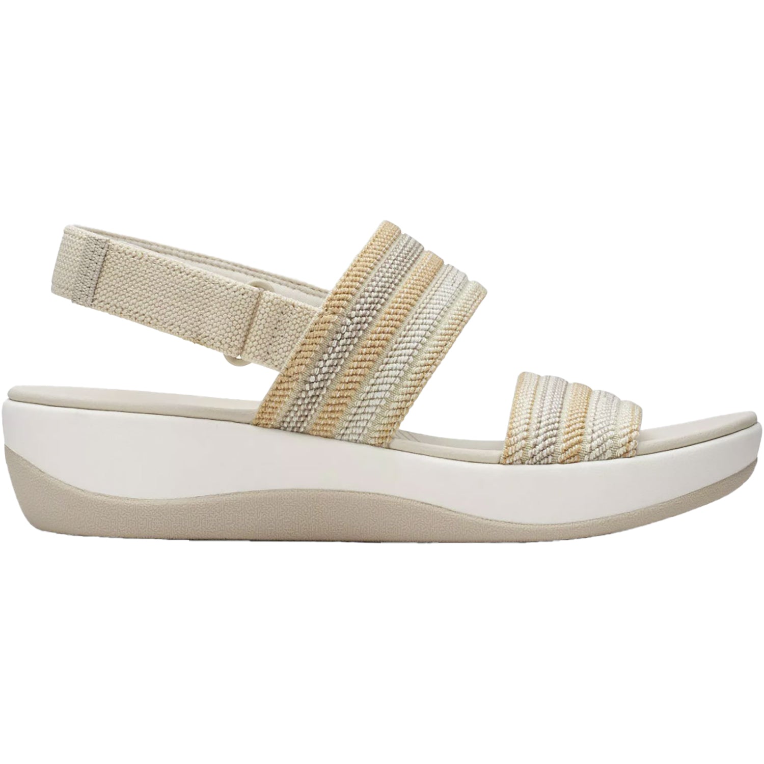 Womens Clarks Women's Clarks Cloudsteppers Arla Stroll Beige Combi Synthetic Beige Combi Synthetic